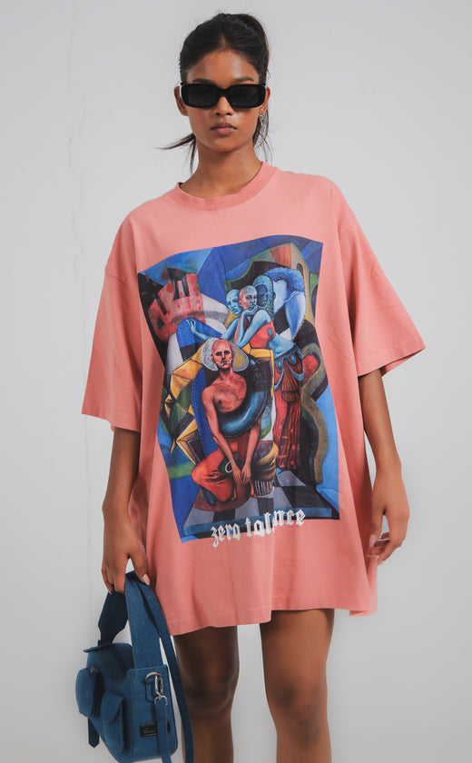 Sameera Sardana x Zero Tolerance oversized unisex t-shirt (Desert Sand)