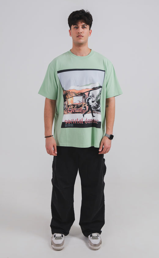 Societal Damage oversized t-shirt