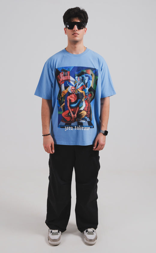 Sameera Sardana x Zero Tolerance London Blue Oversized T-shirt
