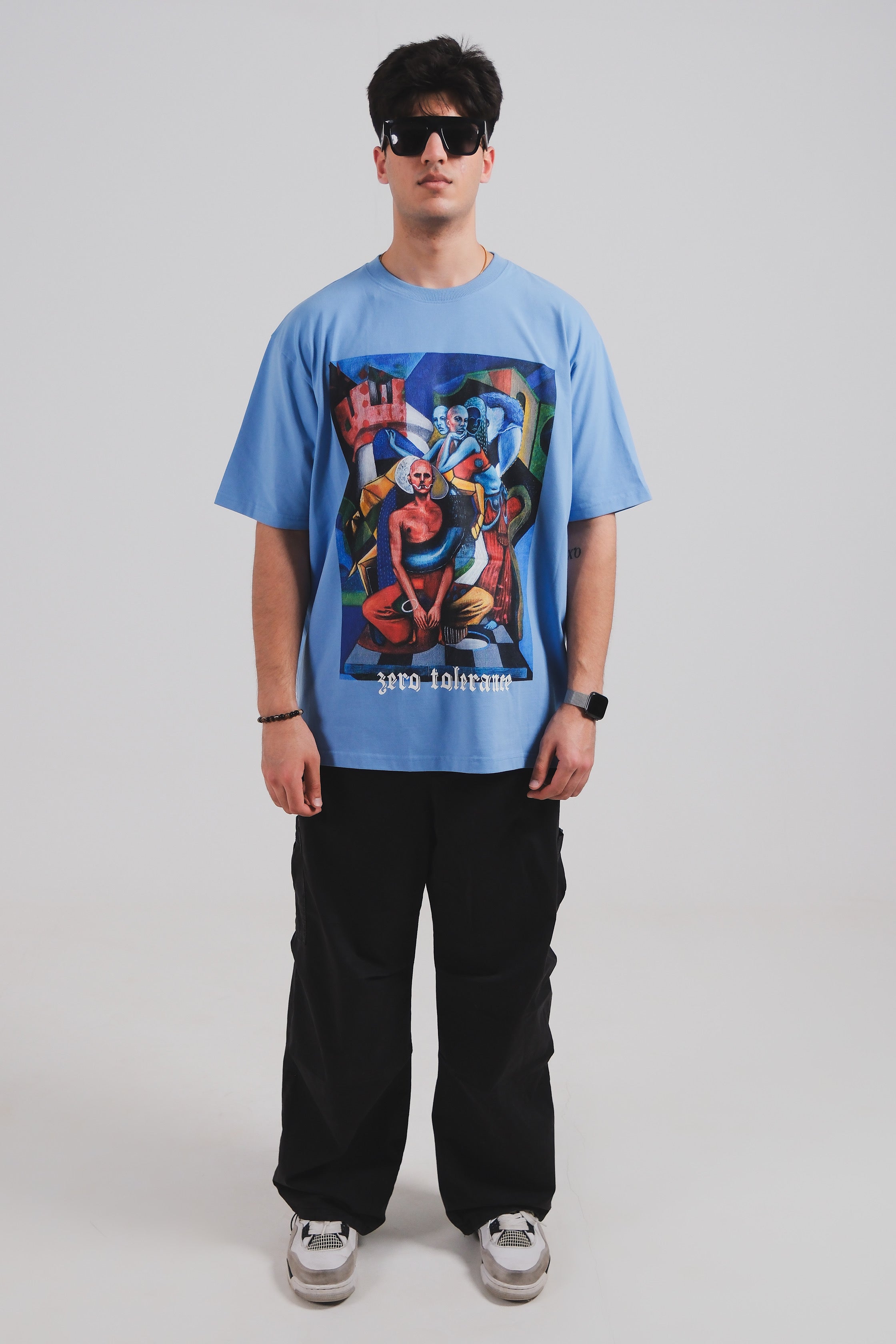 Sameera Sardana x Zero Tolerance London Blue Oversized T-shirt