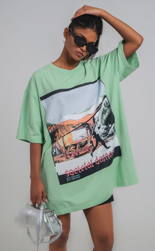 Societal Damage oversized t-shirt