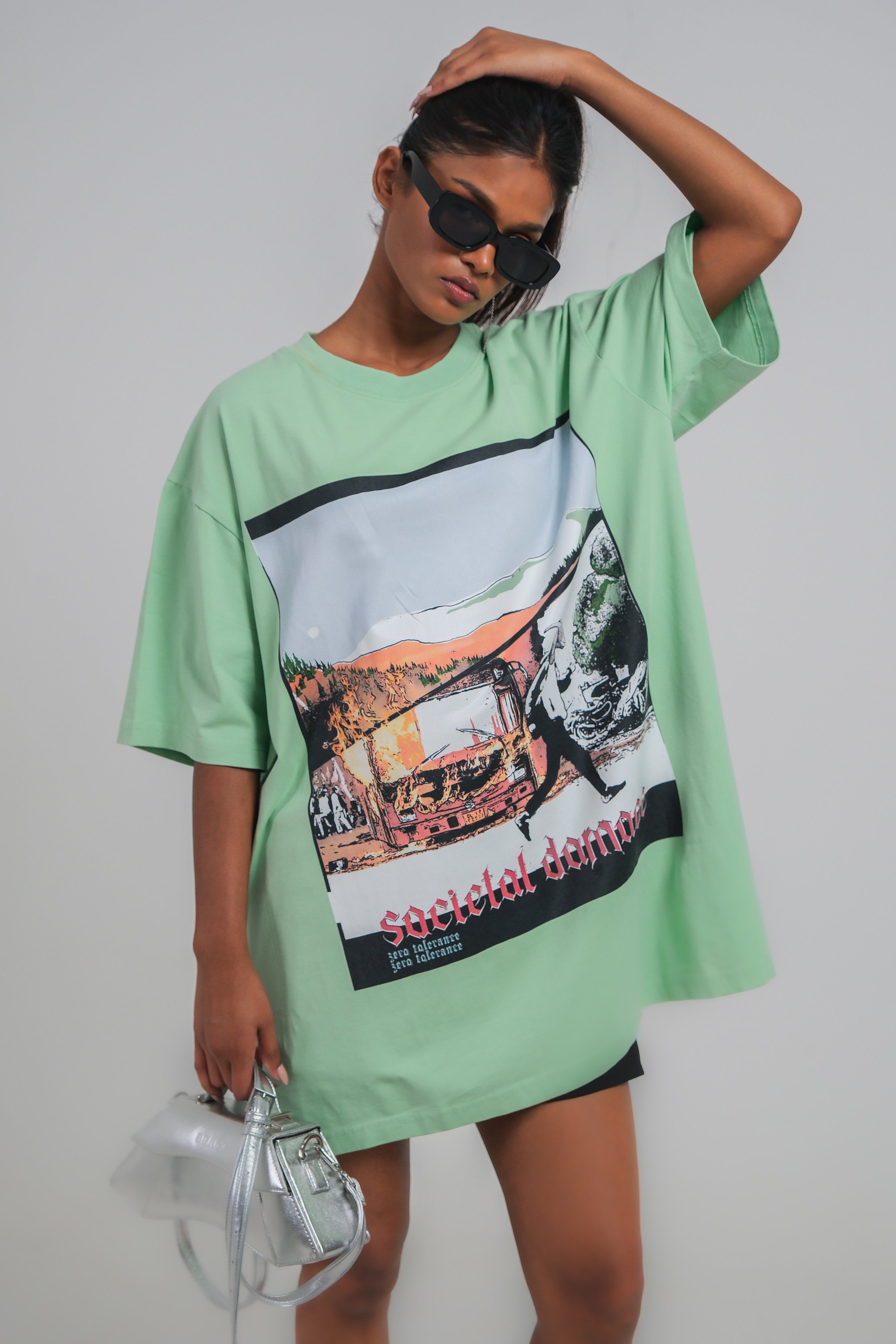 Societal Damage oversized t-shirt