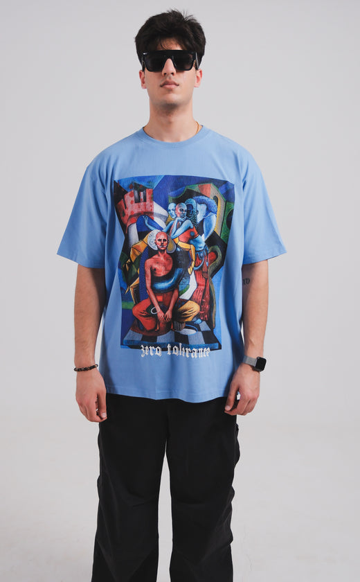Sameera Sardana x Zero Tolerance London Blue Oversized T-shirt
