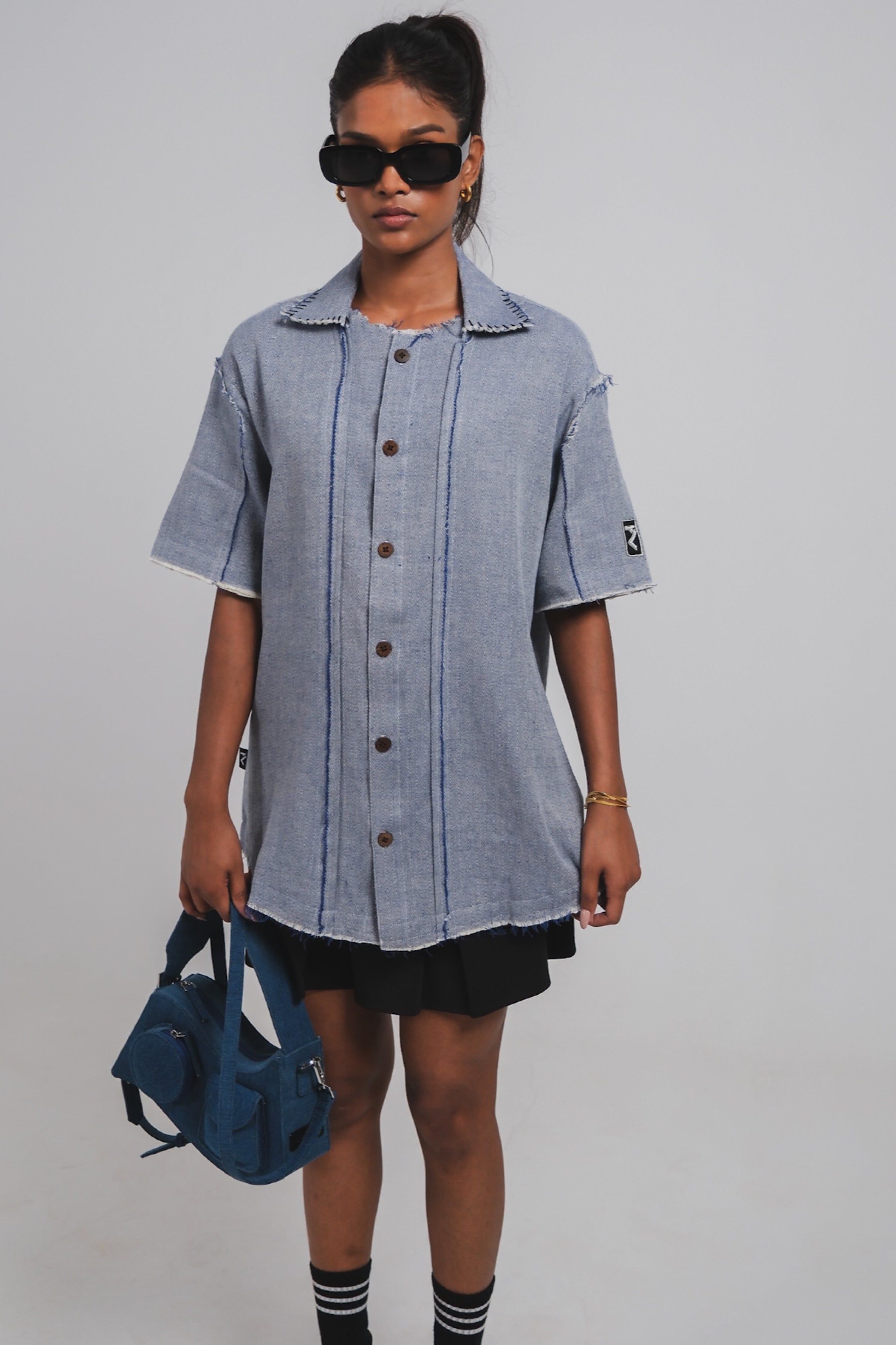 Rugged Blue Handmade Shirt (Unisex)