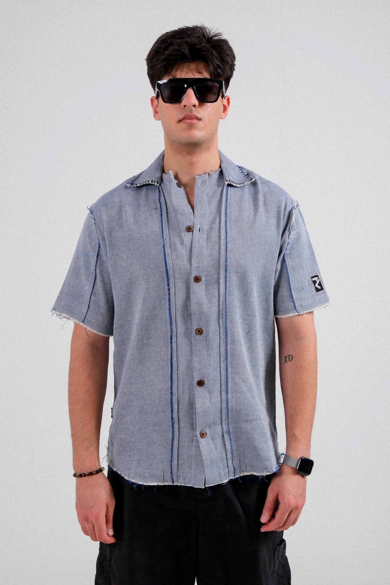 Rugged Blue Handmade Shirt (Unisex)