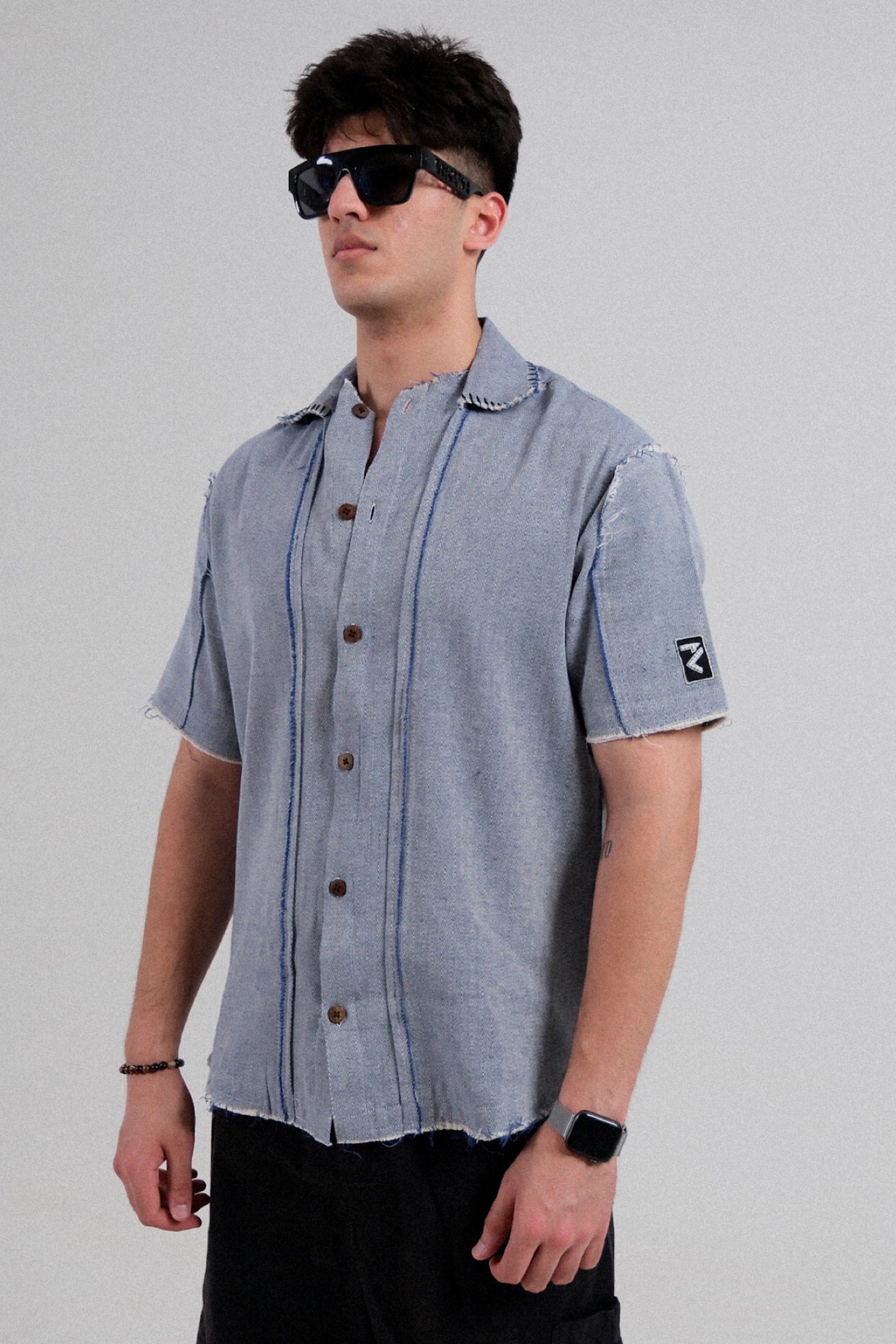 Rugged Blue Handmade Shirt (Unisex)