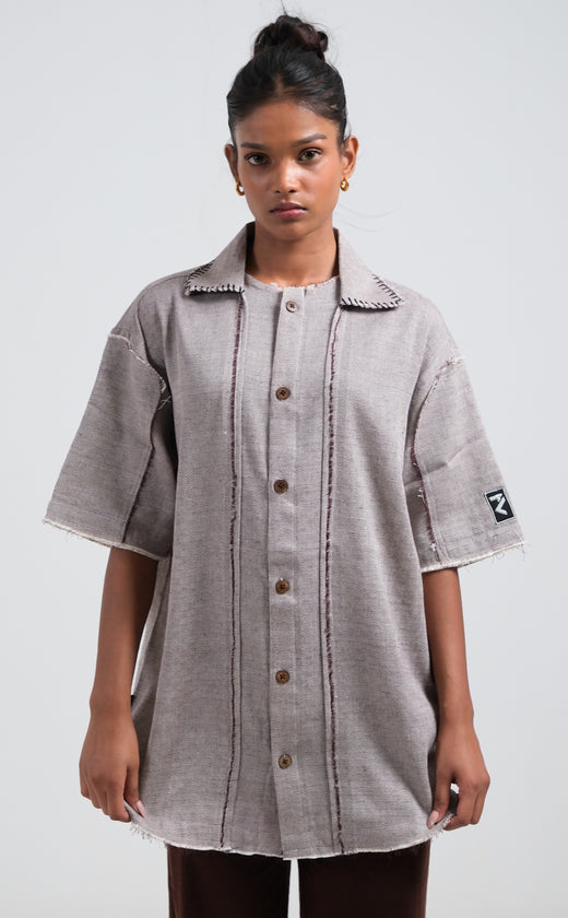 Rugged Brown Handmade Shirt (Unisex)
