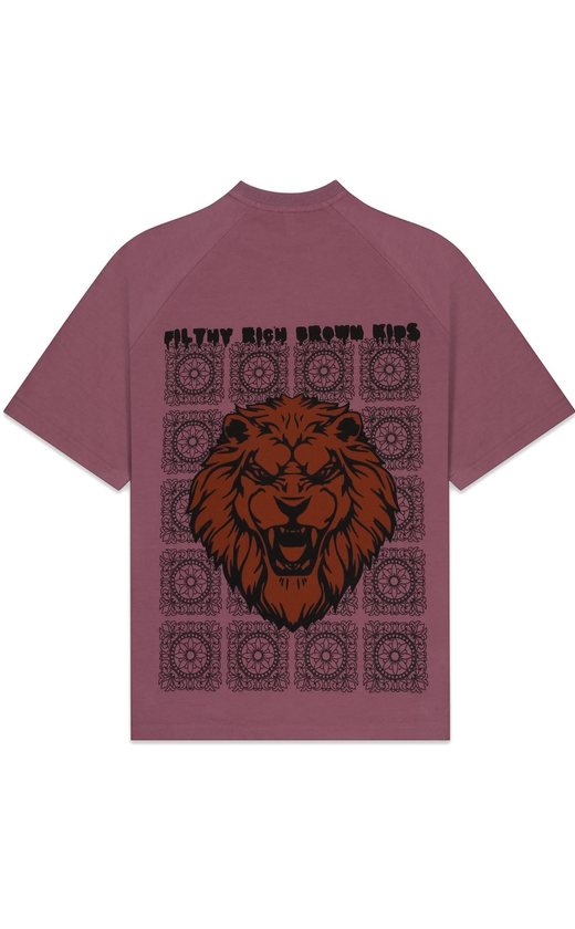 Block Lion Lavender T-shirt
