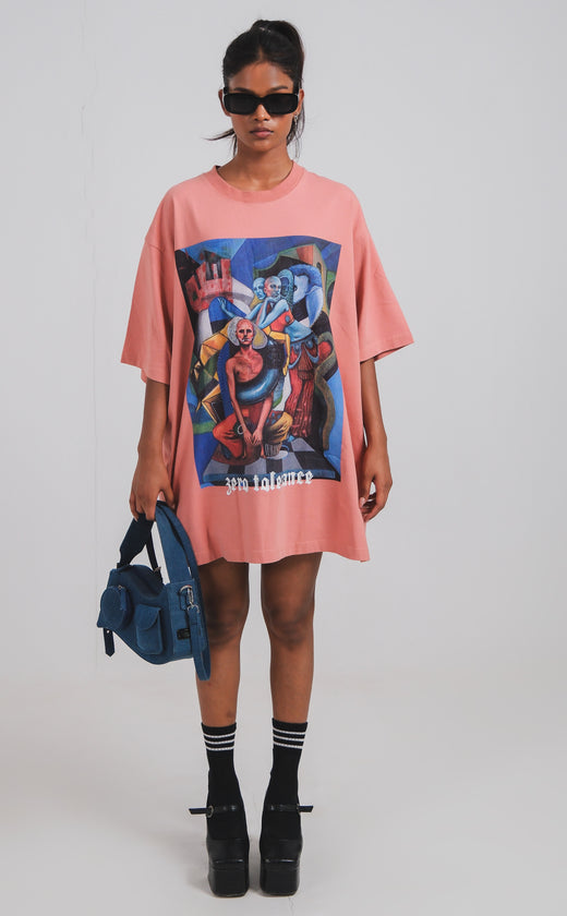 Sameera Sardana x Zero Tolerance oversized unisex t-shirt (Desert Sand)
