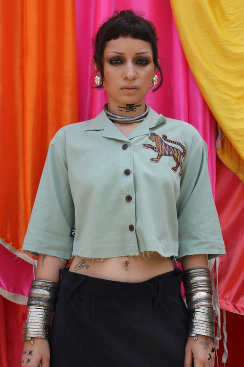 Authority Cropped Shirt
