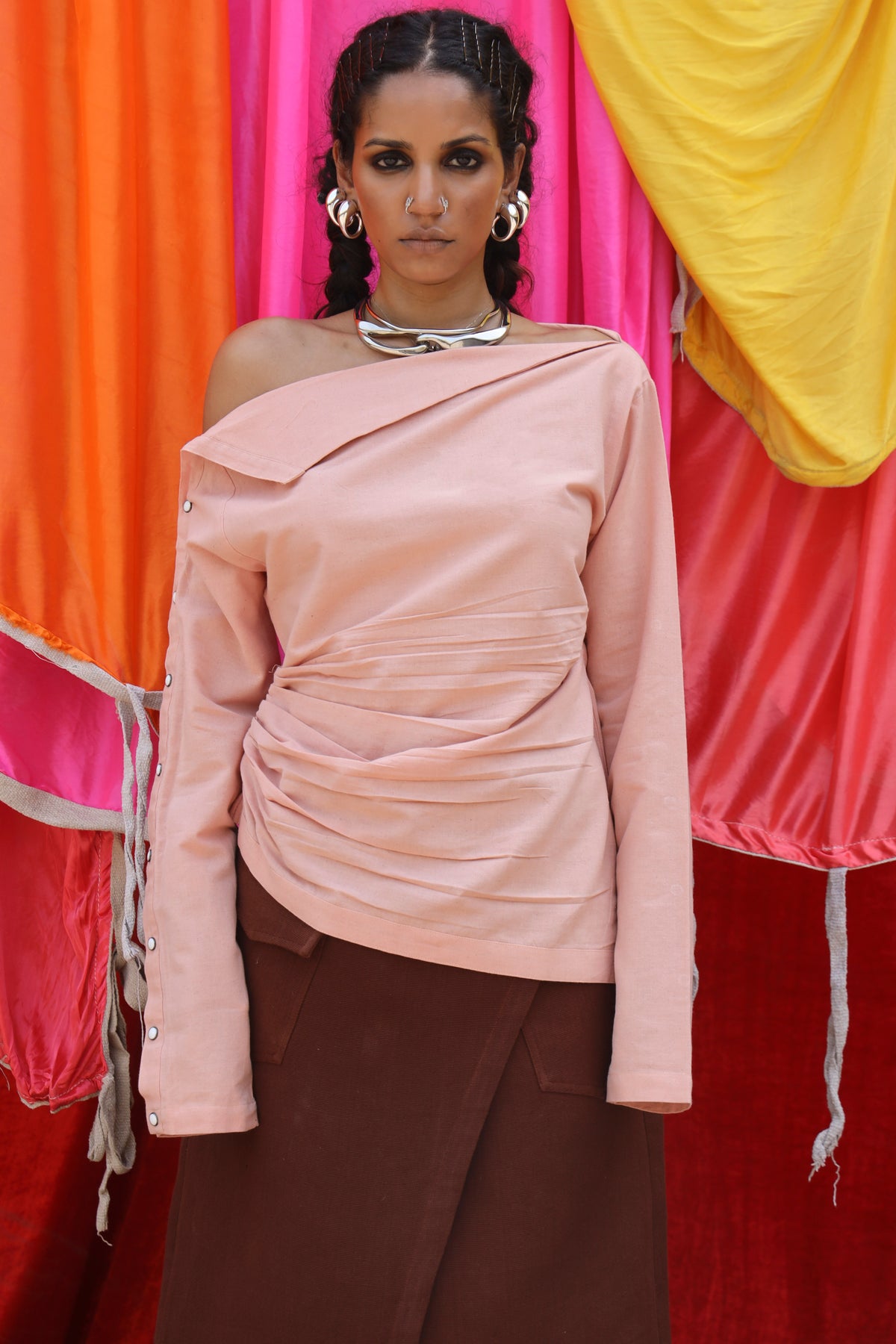 Asra Snap-Detail Top