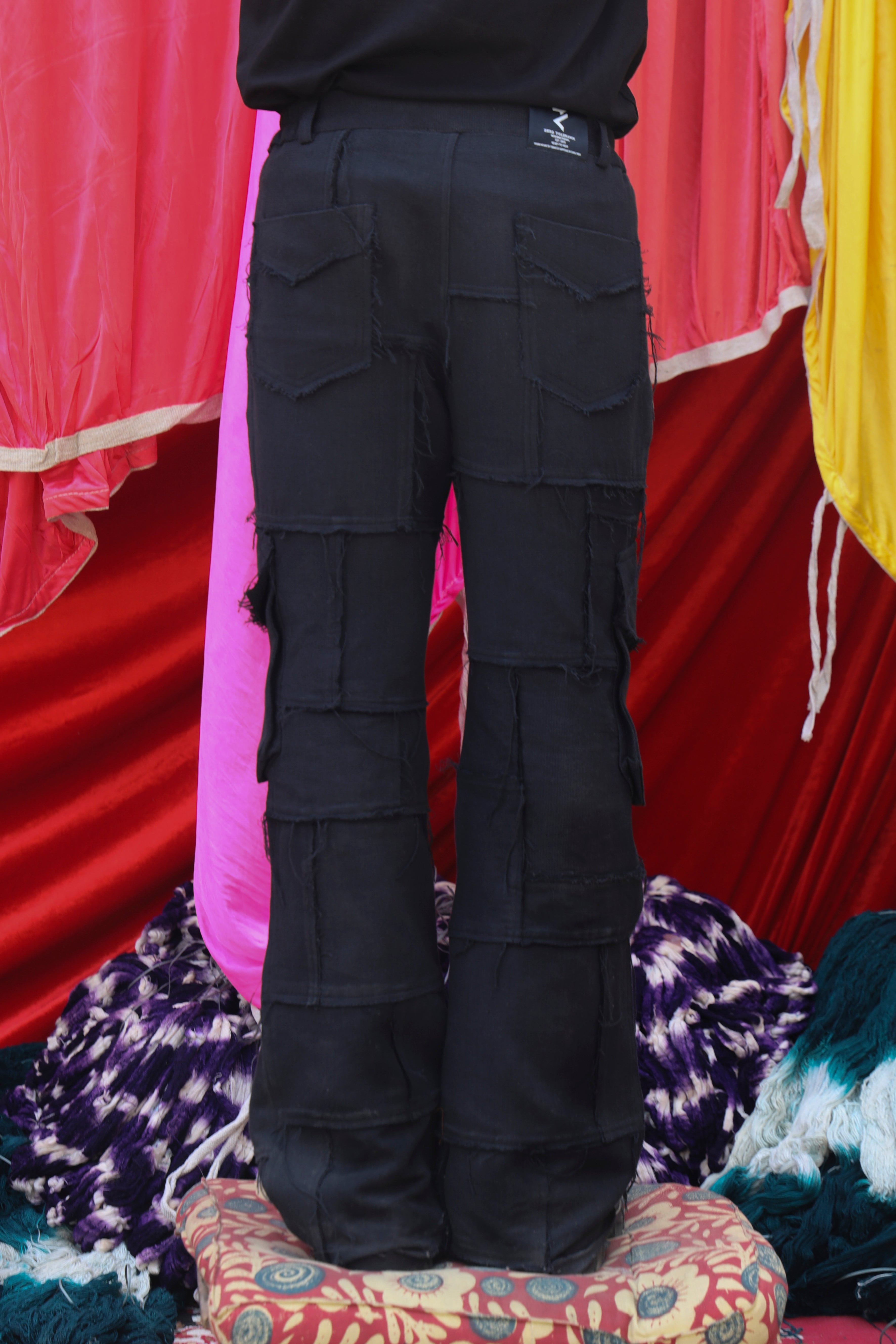 Charcoal Script Trousers