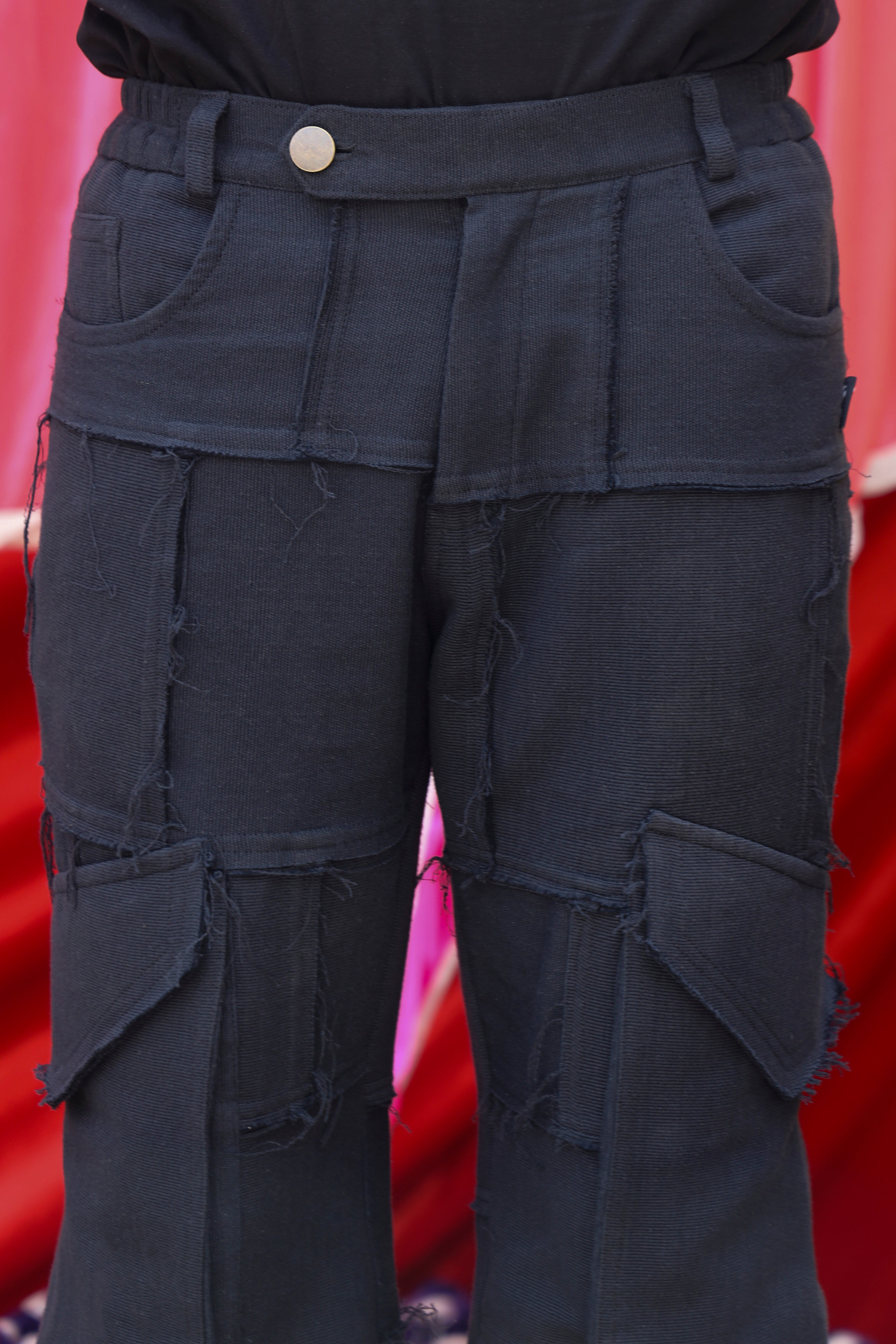 Charcoal Script Trousers