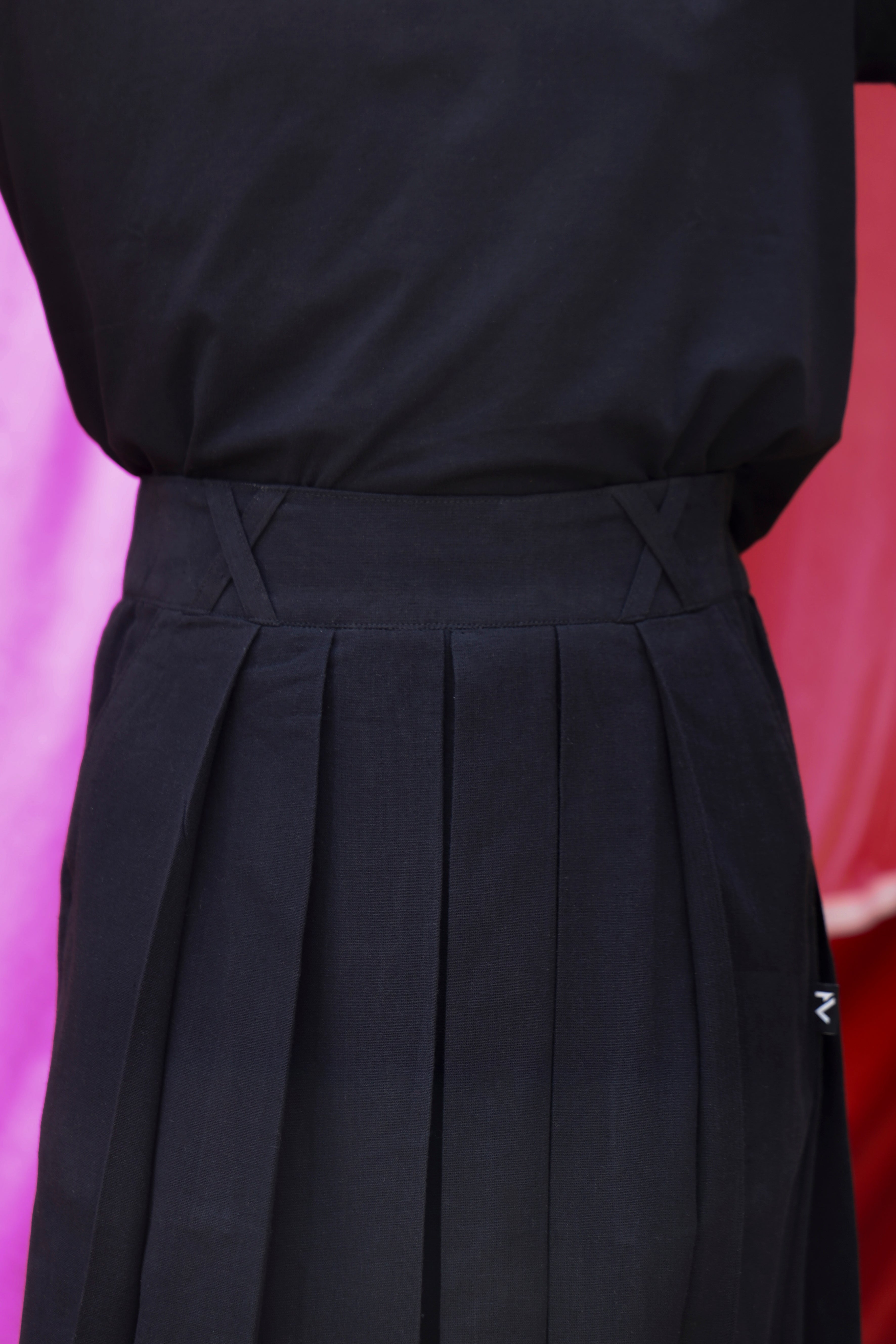 Broken Syntax Pleated Skirt