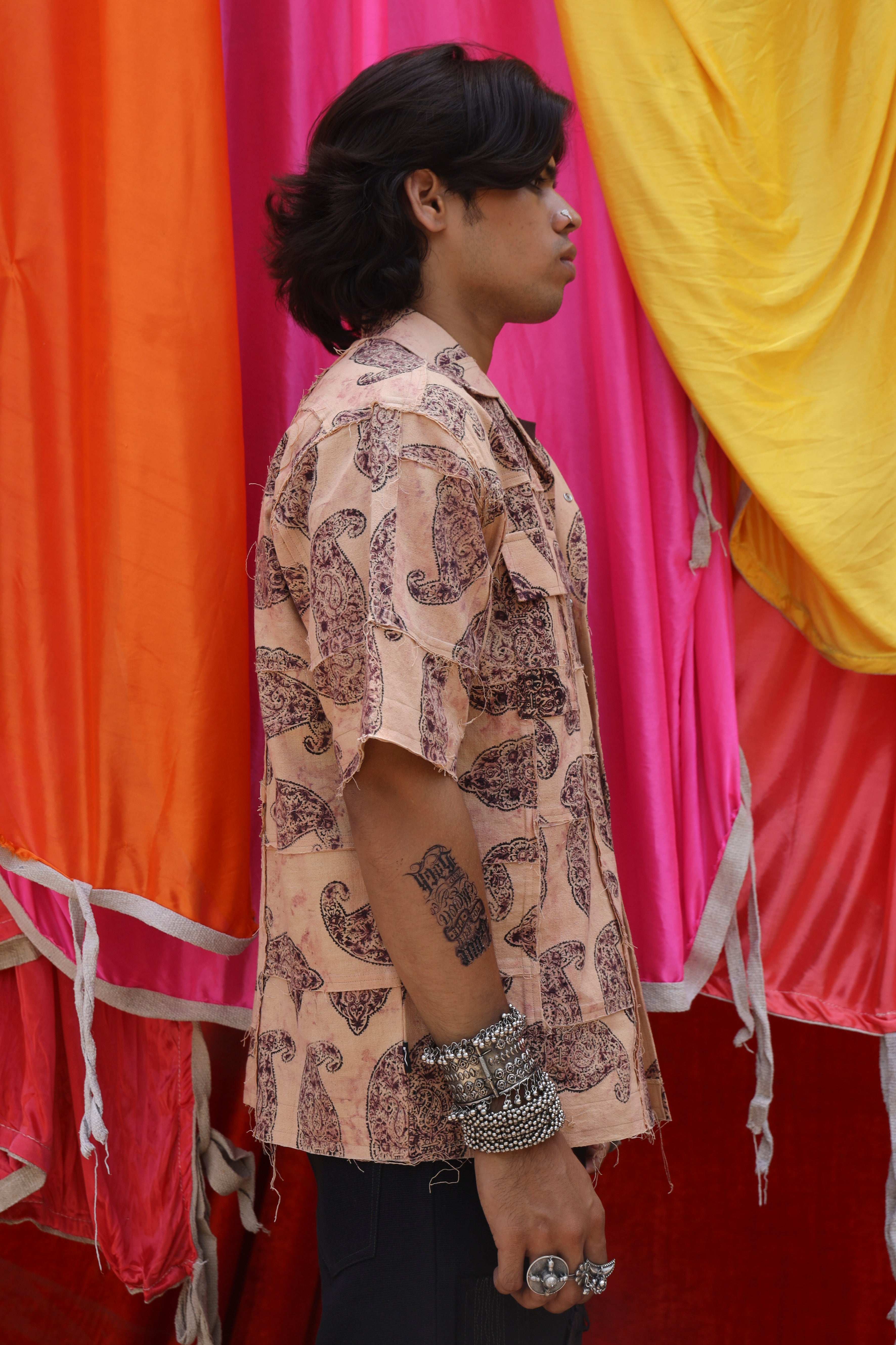 Kairi Heritage Patchwork Shirt
