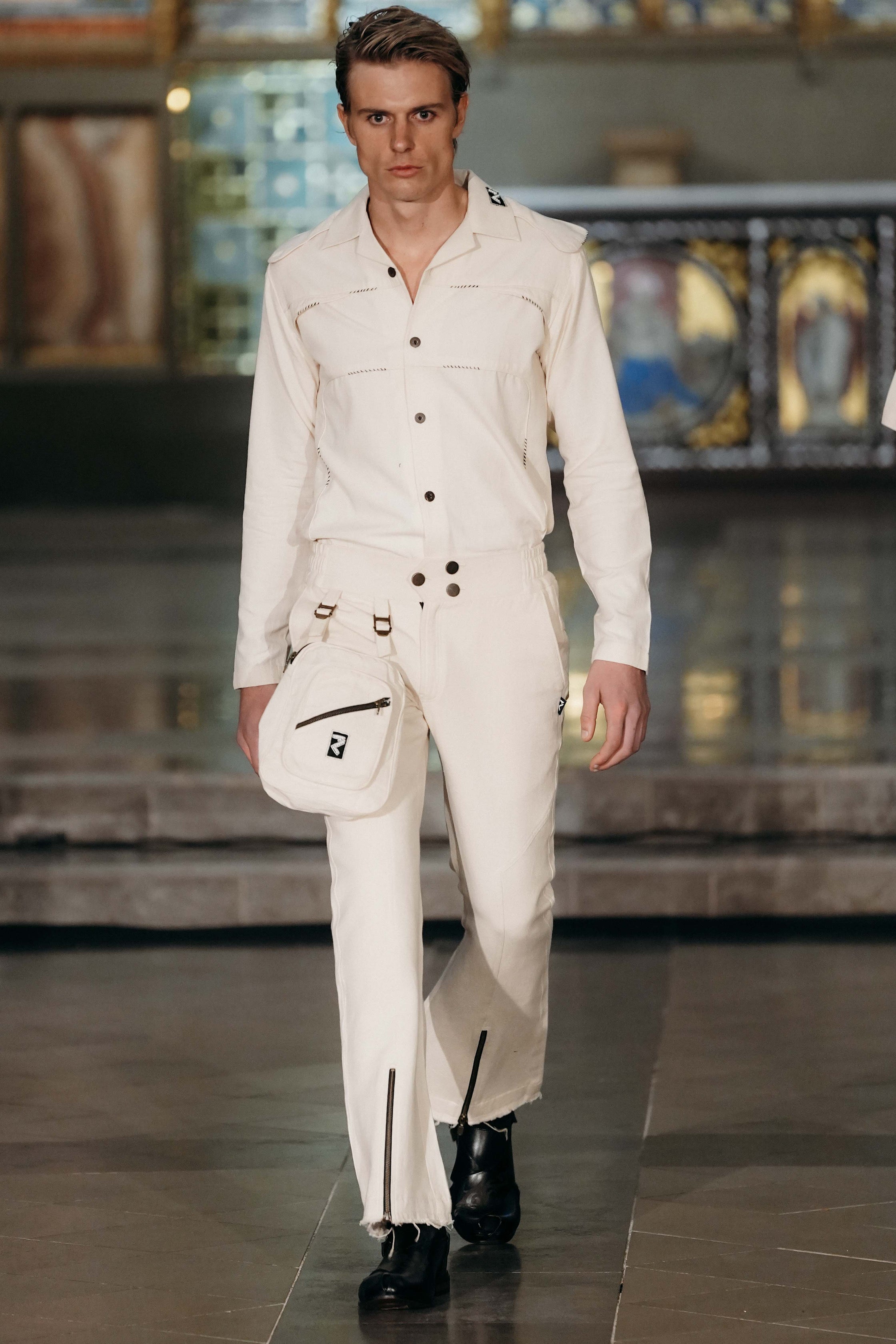 Heavy duty detachable bag handwoven pants