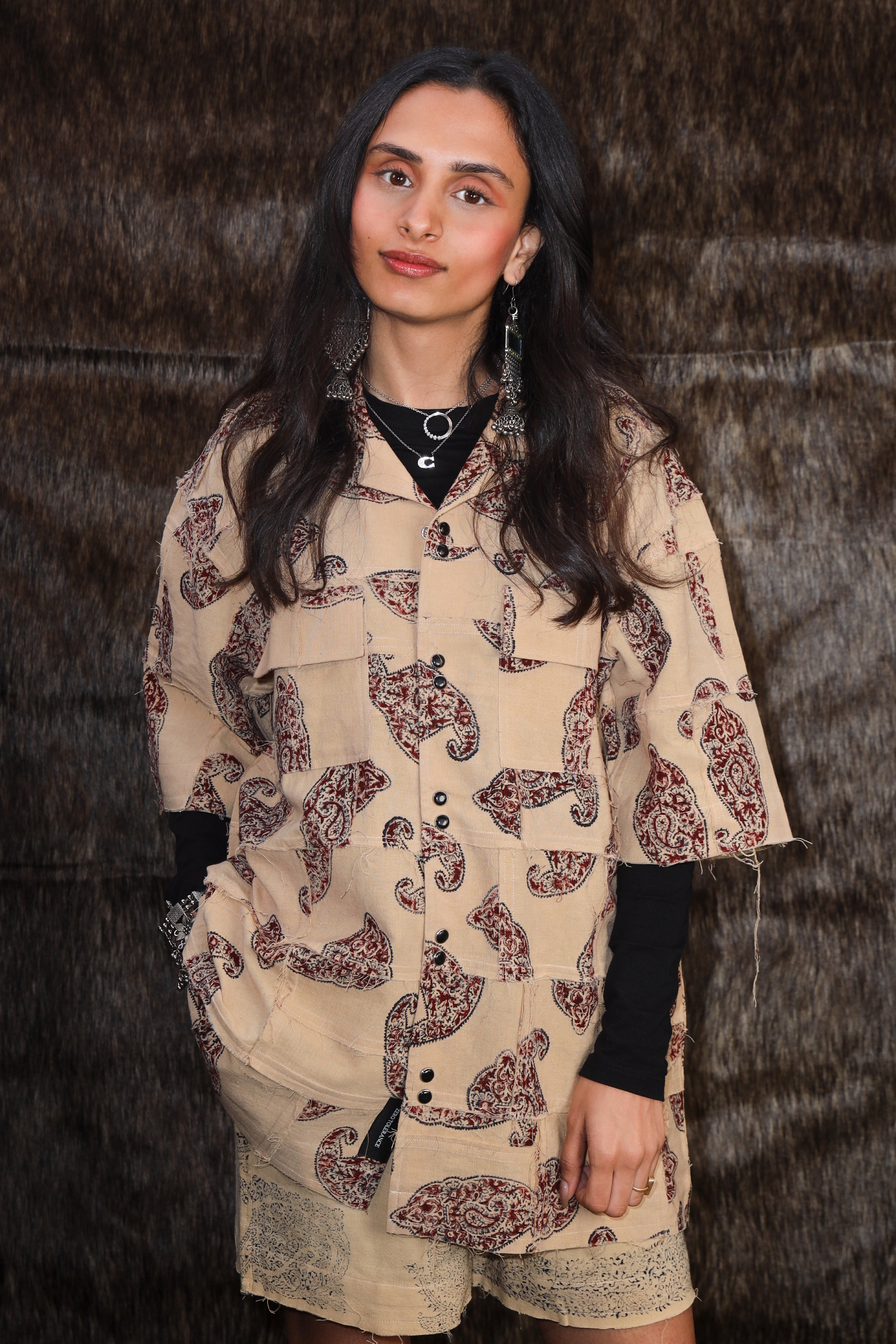 Kairi Heritage Patchwork Shirt