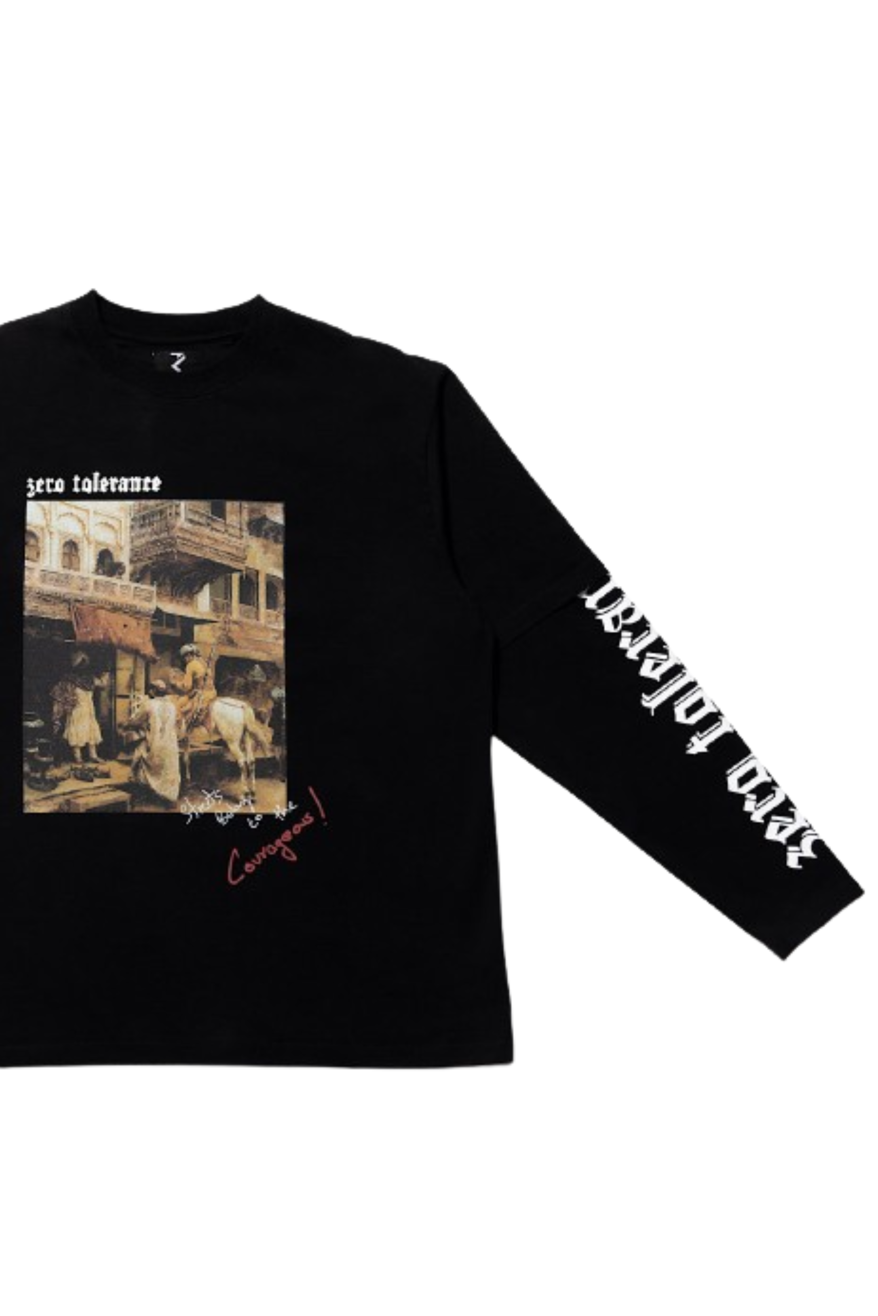 Courageous crew neck double-layered full-sleeve t-shirt
