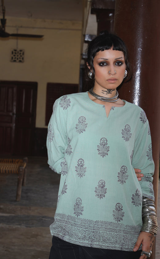 Mint Kurta Shirt