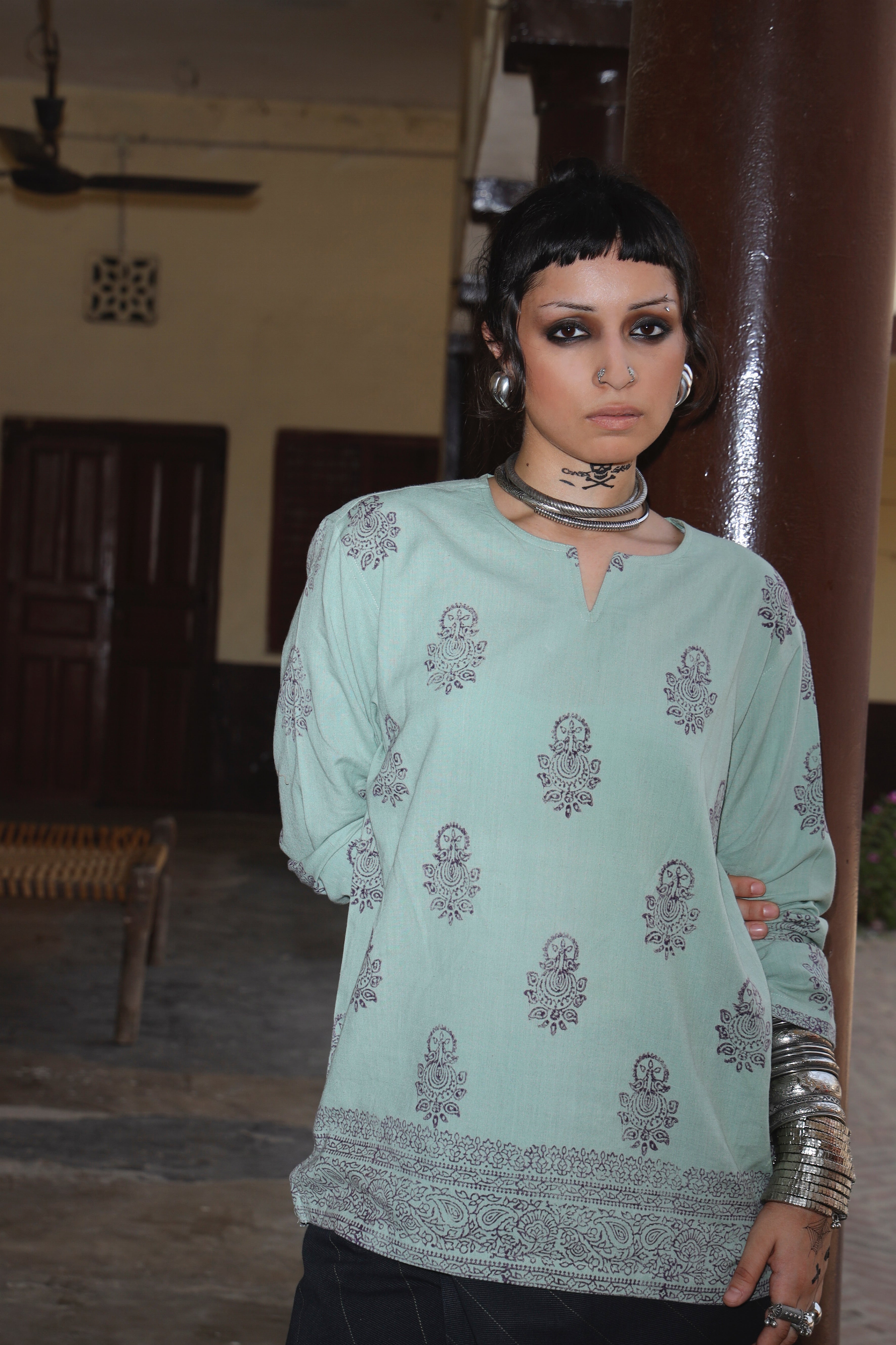 Mint Kurta Shirt