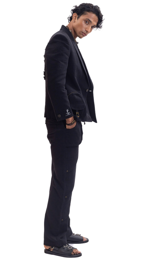 Black Narnia handmade blazer
