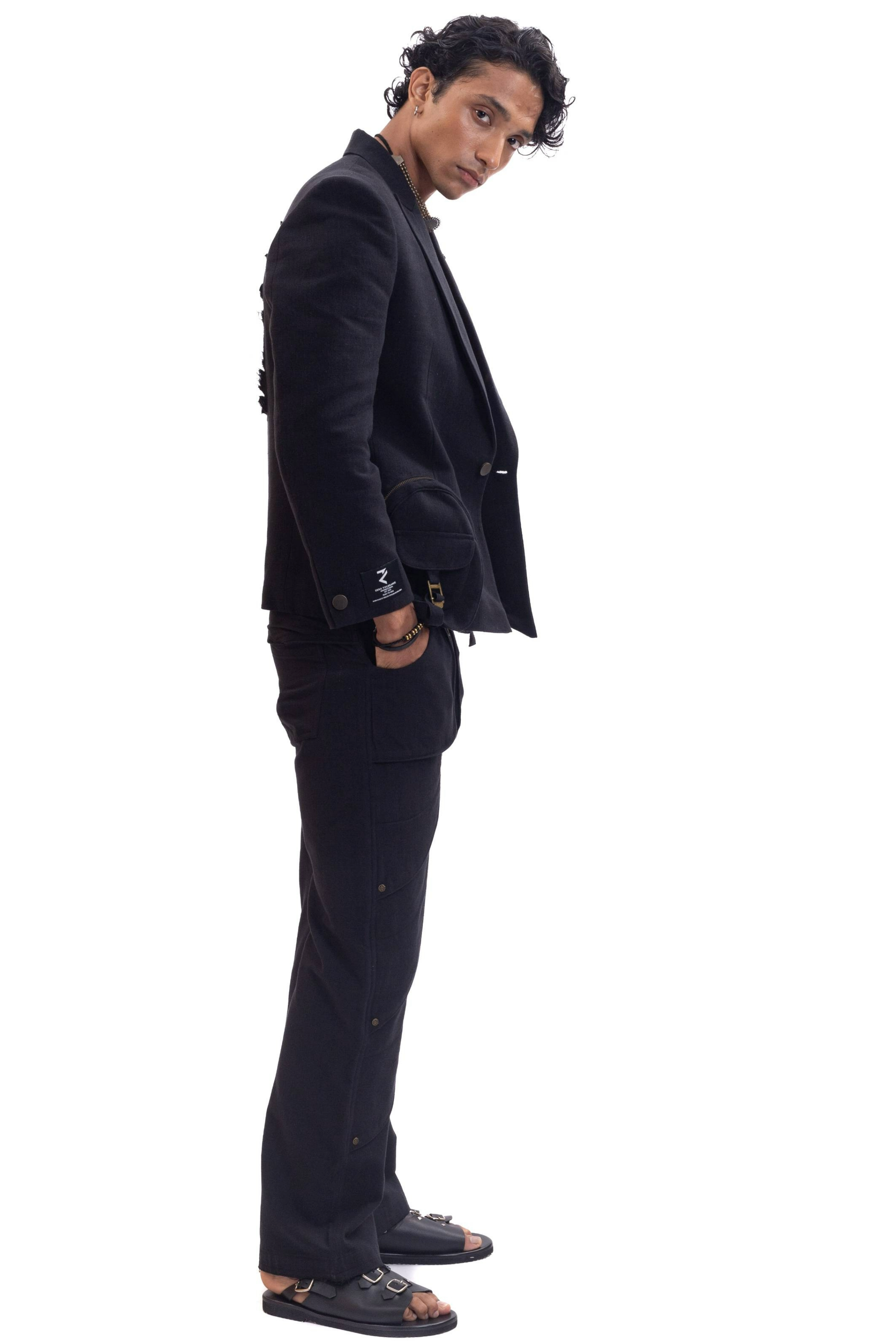 Black Narnia handmade blazer