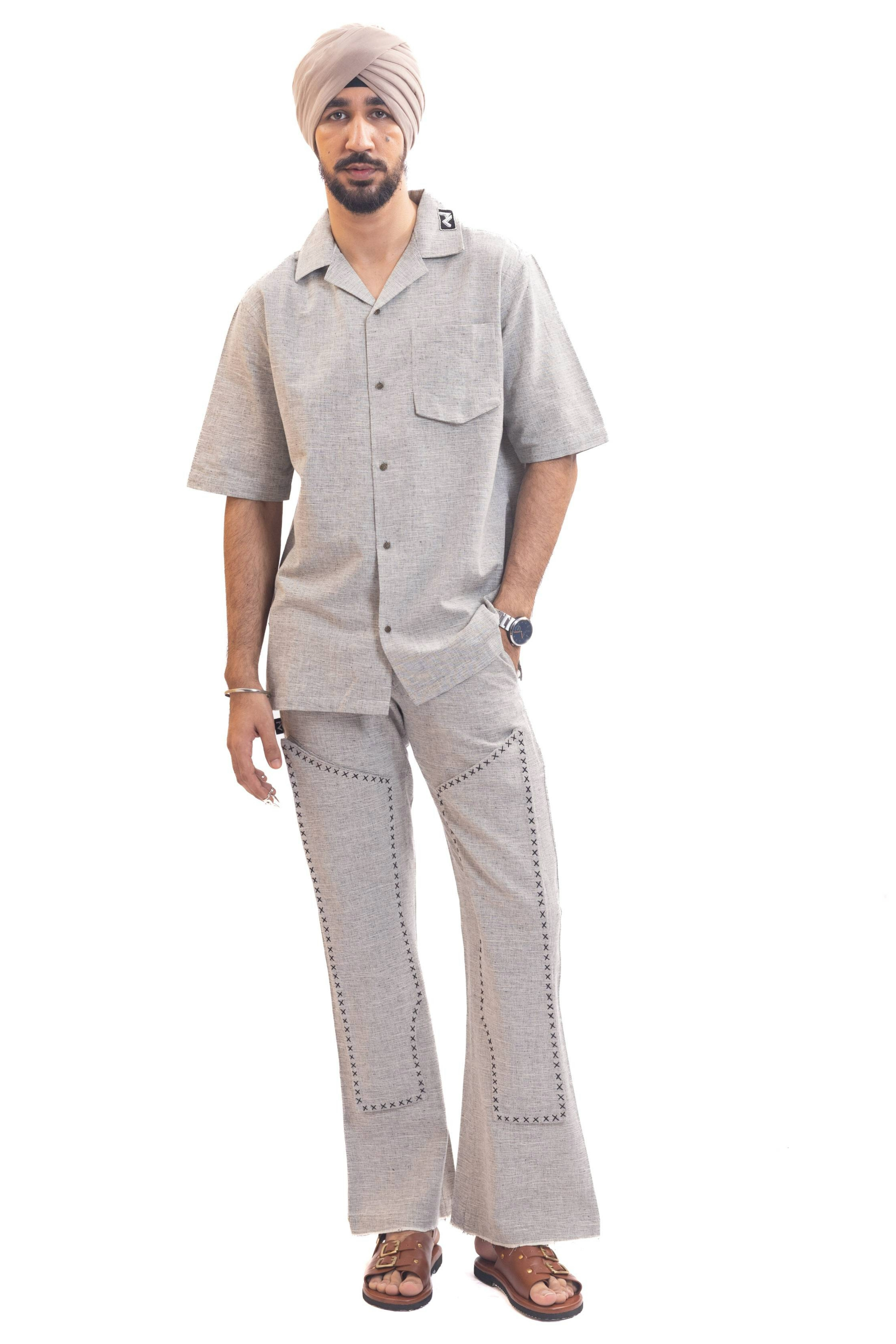 Carpenter-like handwoven pants