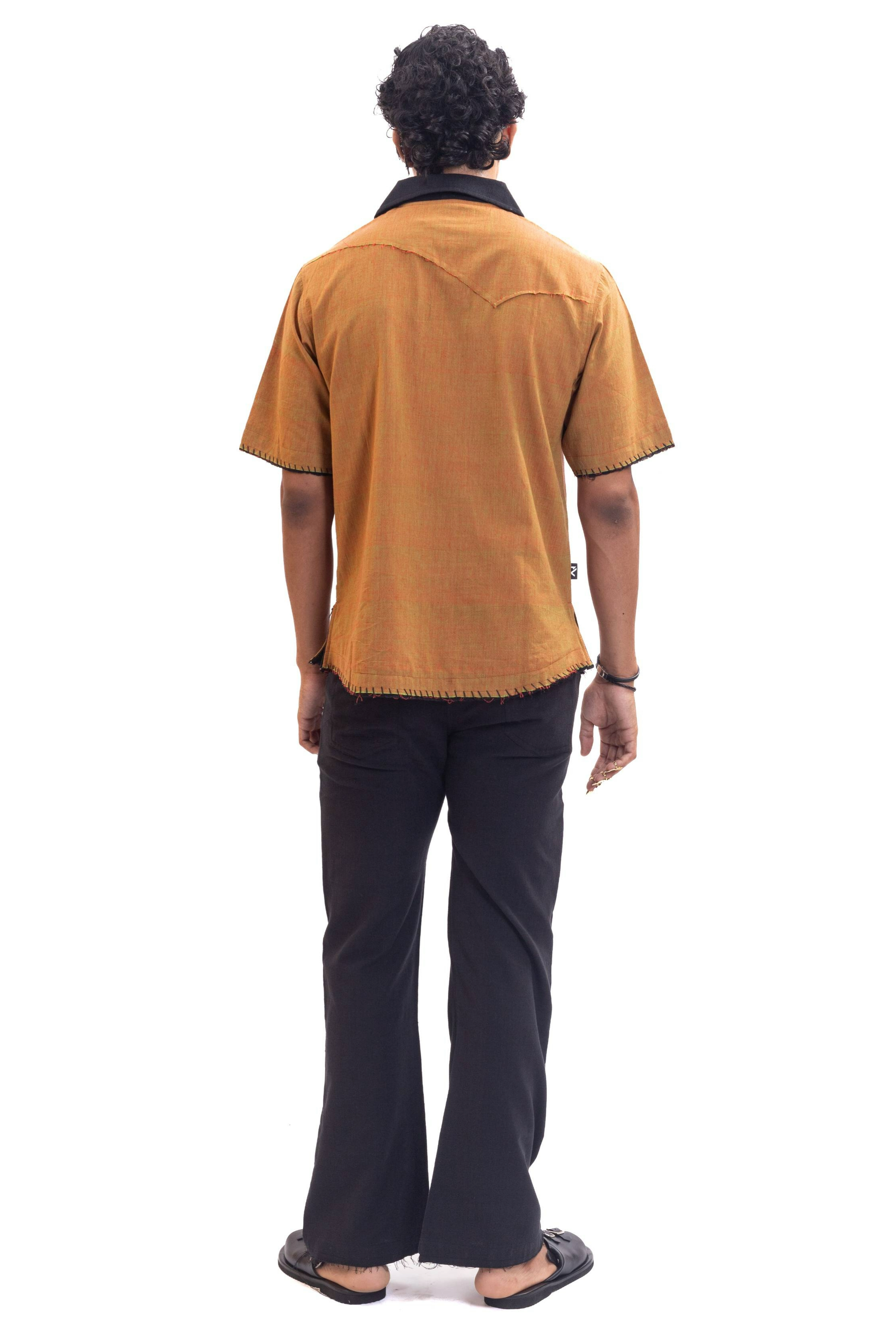 Patchwork handmade organic cotton gothic jersey