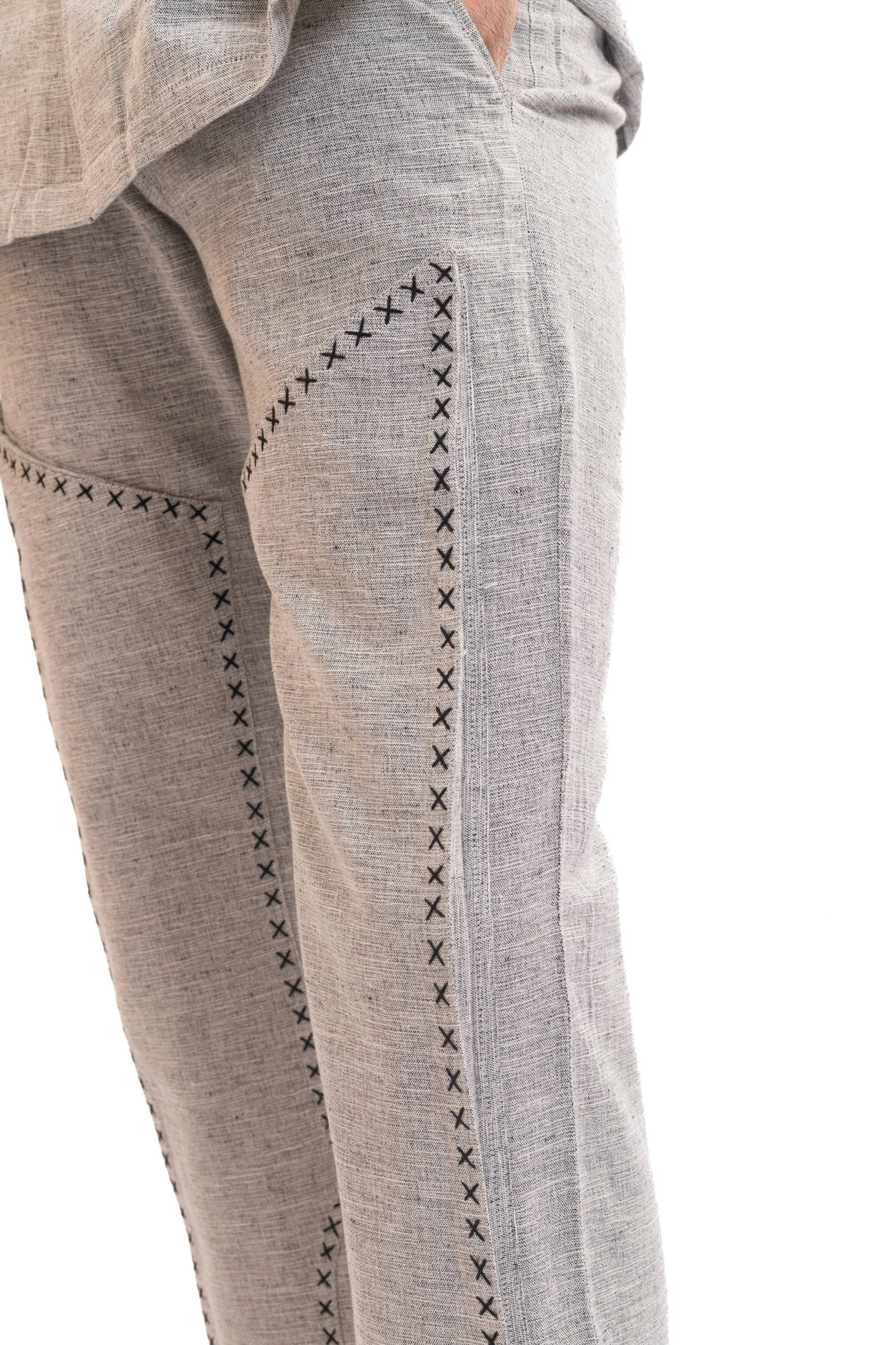 Carpenter-like handwoven pants