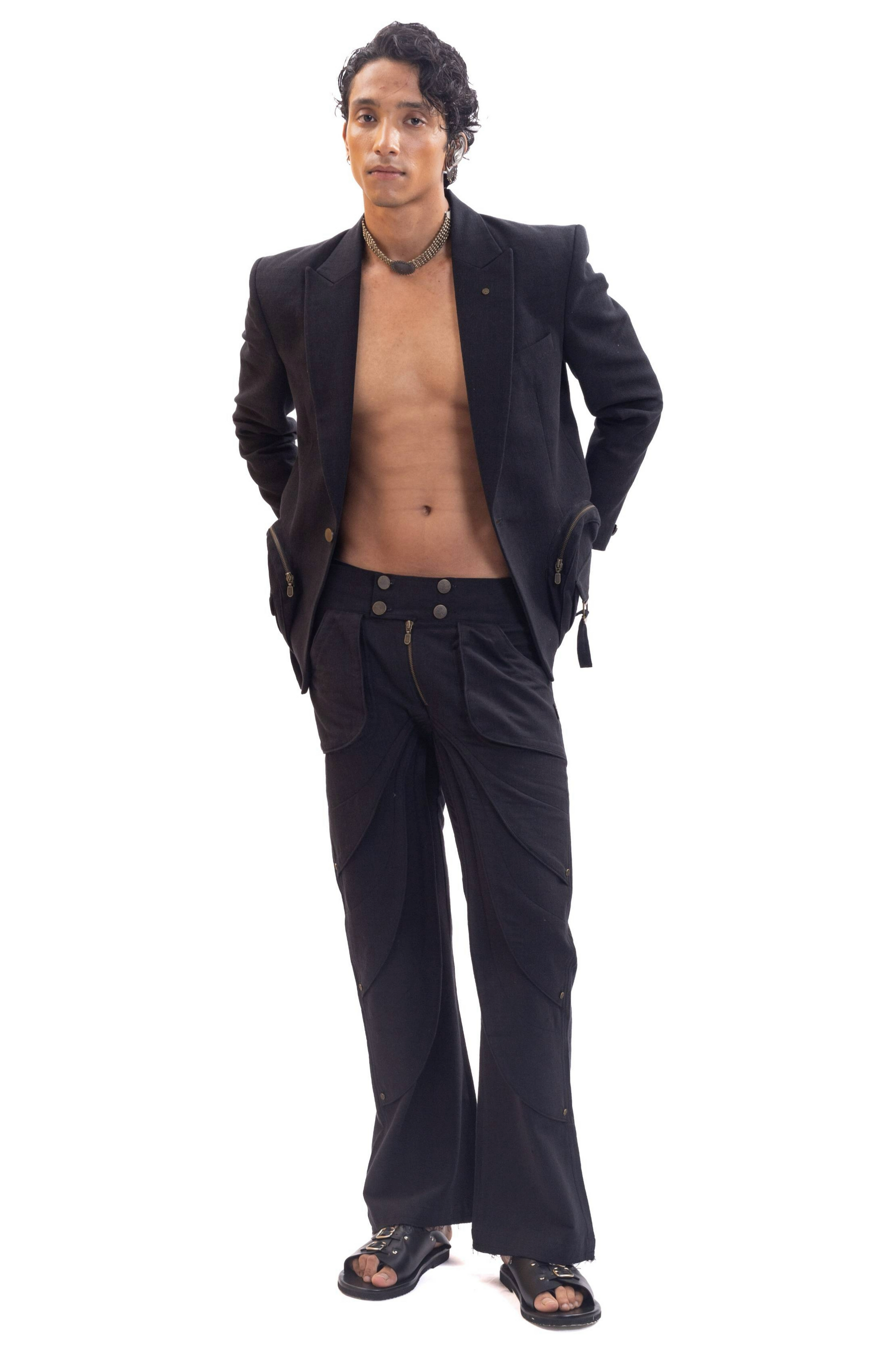 Black Narnia handmade blazer