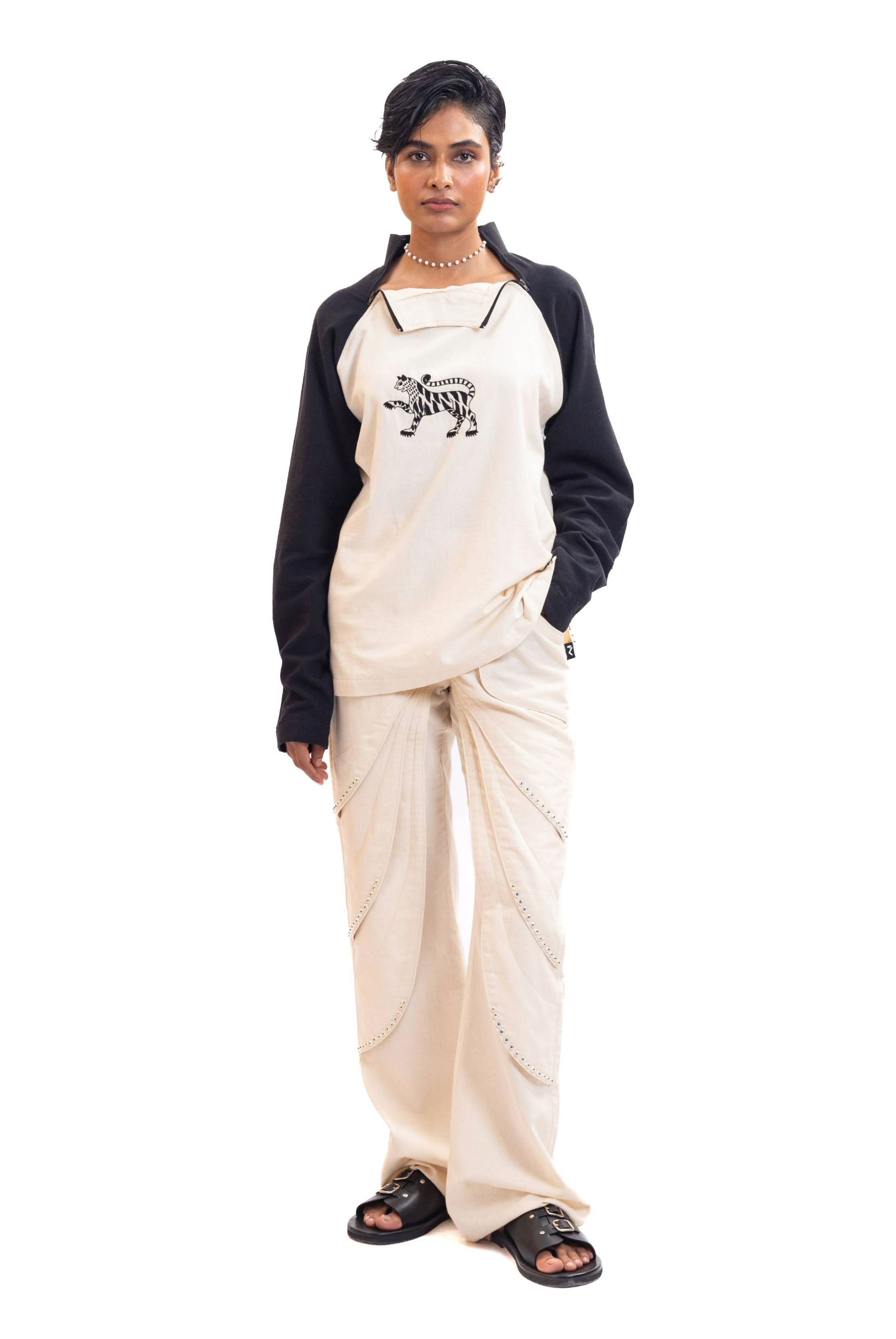 Handwoven unisex baseball shirt