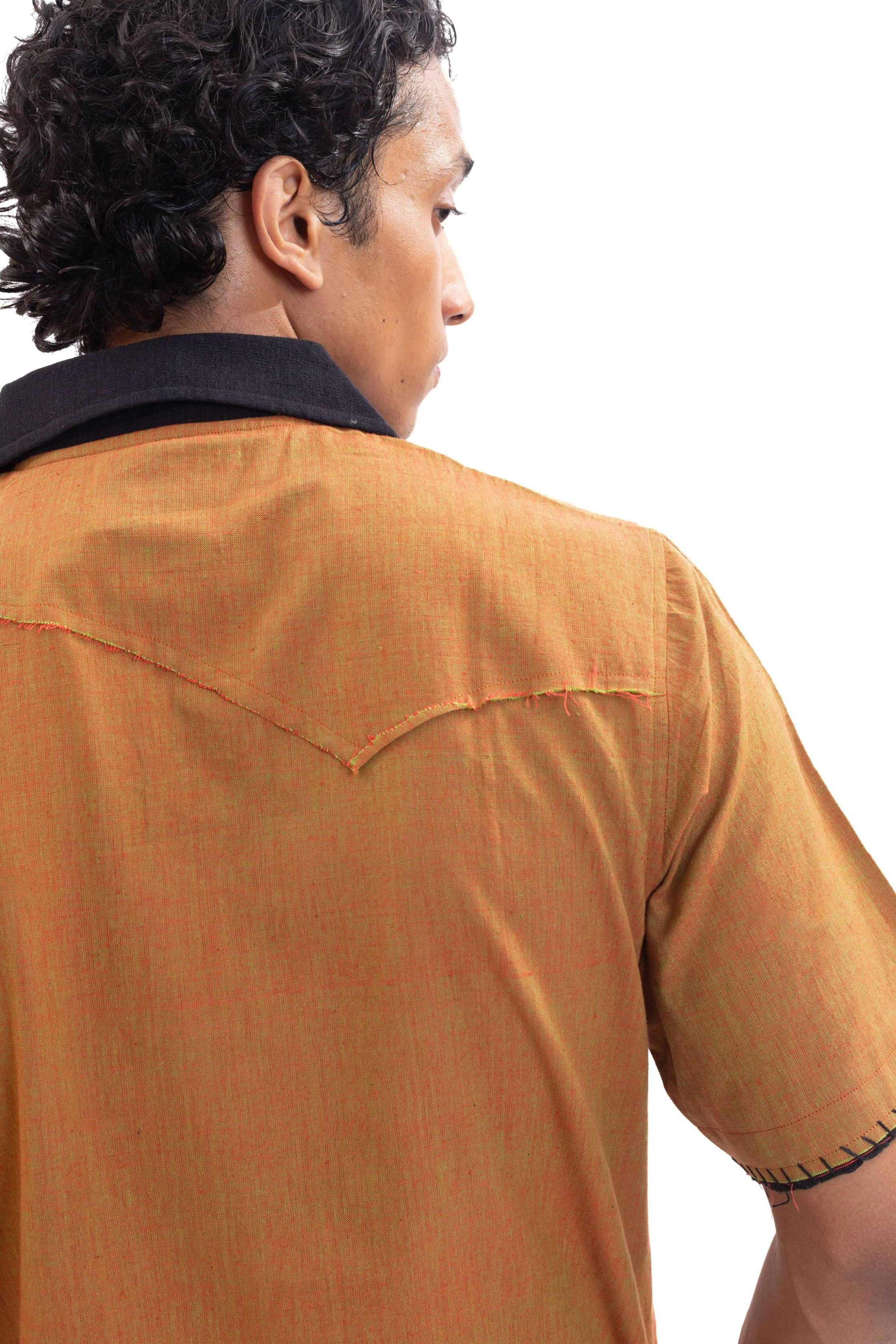 Patchwork handmade organic cotton gothic jersey