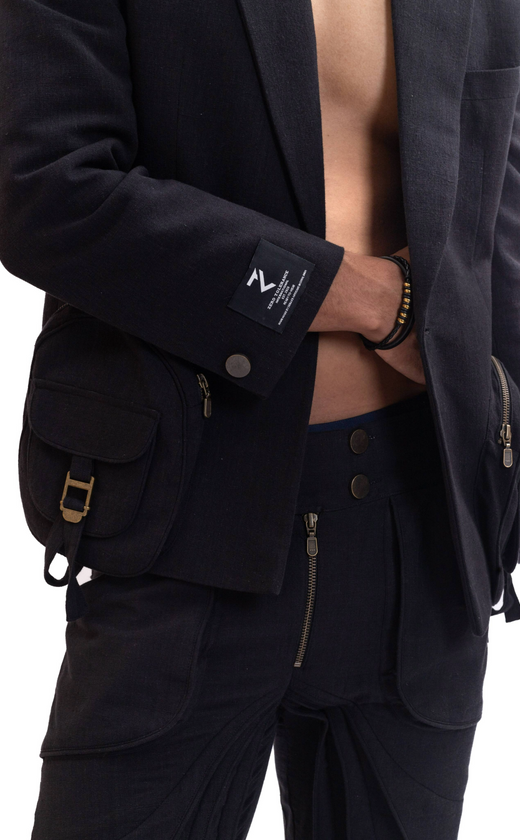Black Narnia handmade blazer