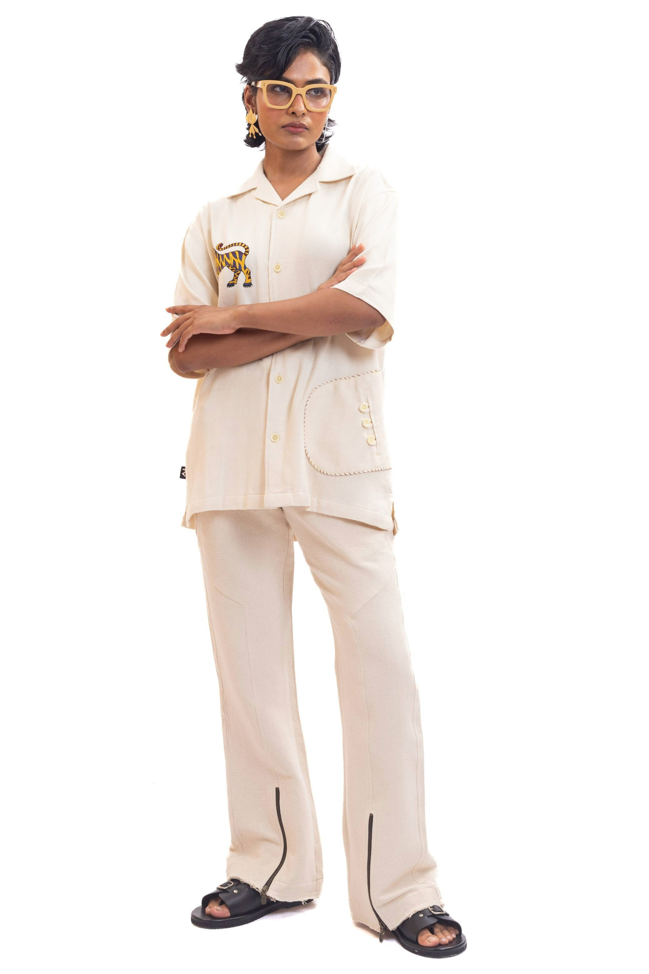 Heavy duty detachable bag handwoven pants