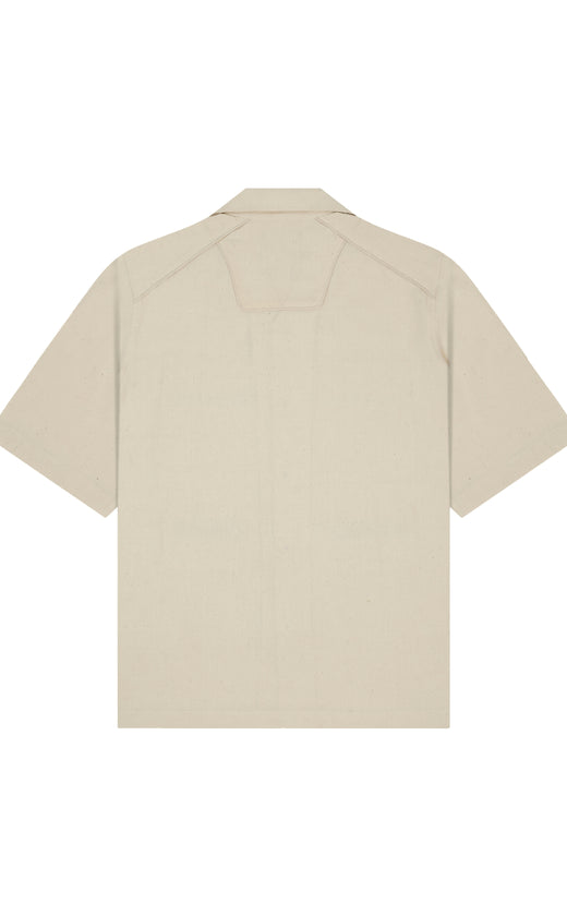White handmade cargo shirt (Unisex)