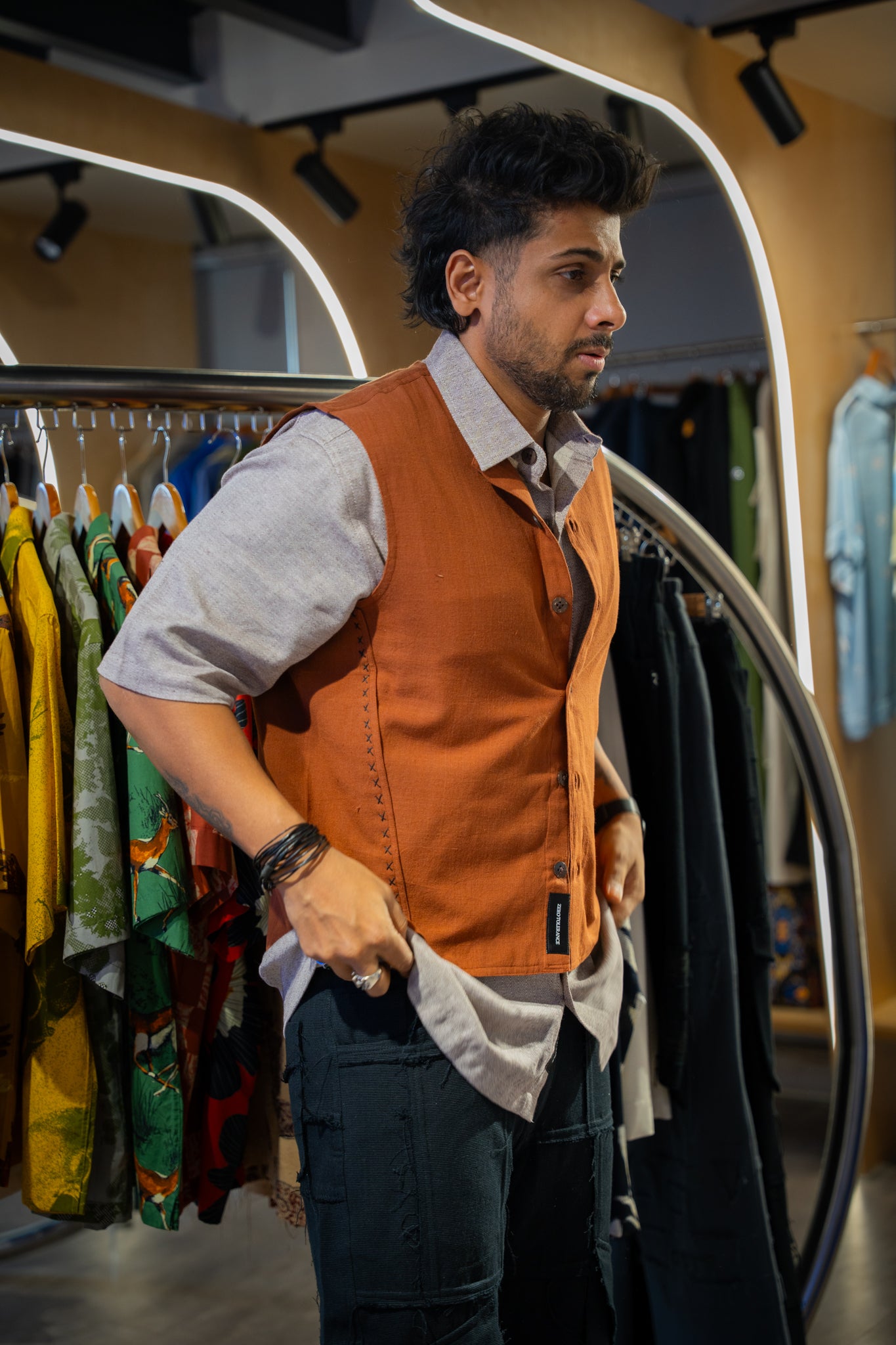 X-Stitch Sleeveless Shirt