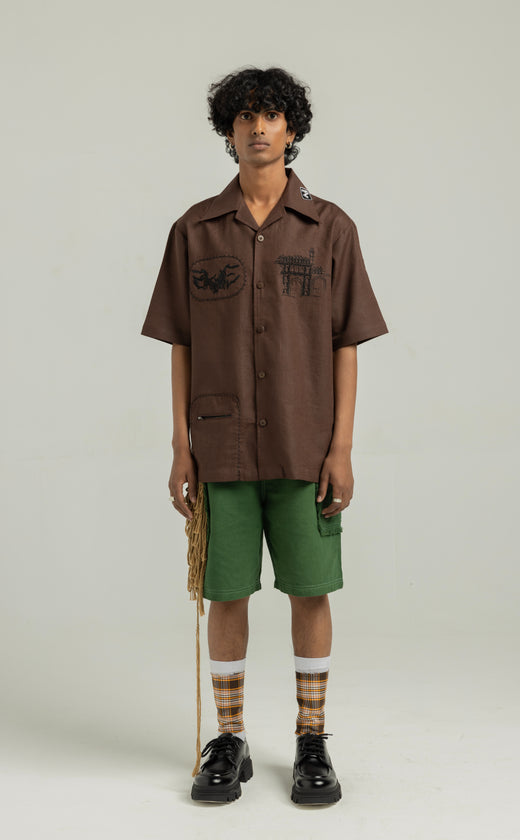 Awadhi Handmade Linen Shirt