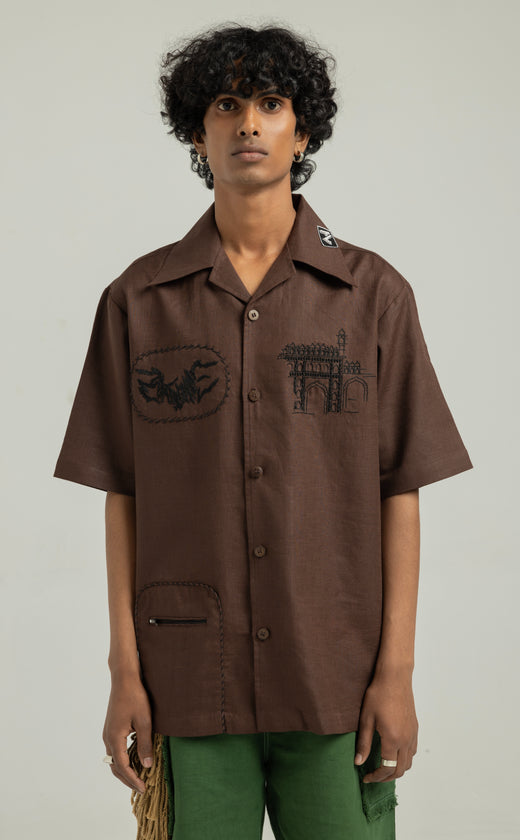 Awadhi Handmade Linen Shirt