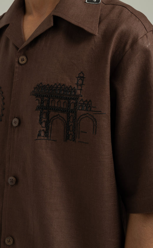 Awadhi Handmade Linen Shirt