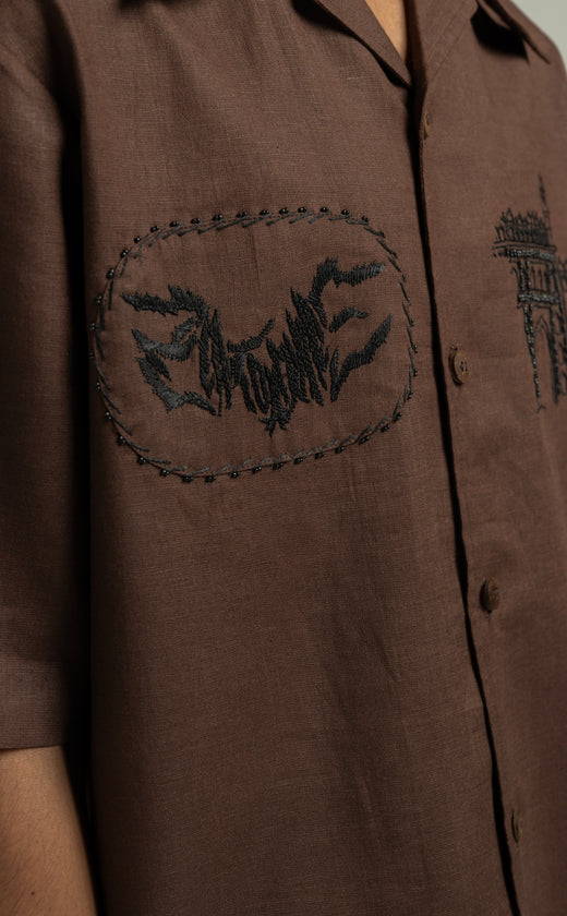 Awadhi Handmade Linen Shirt