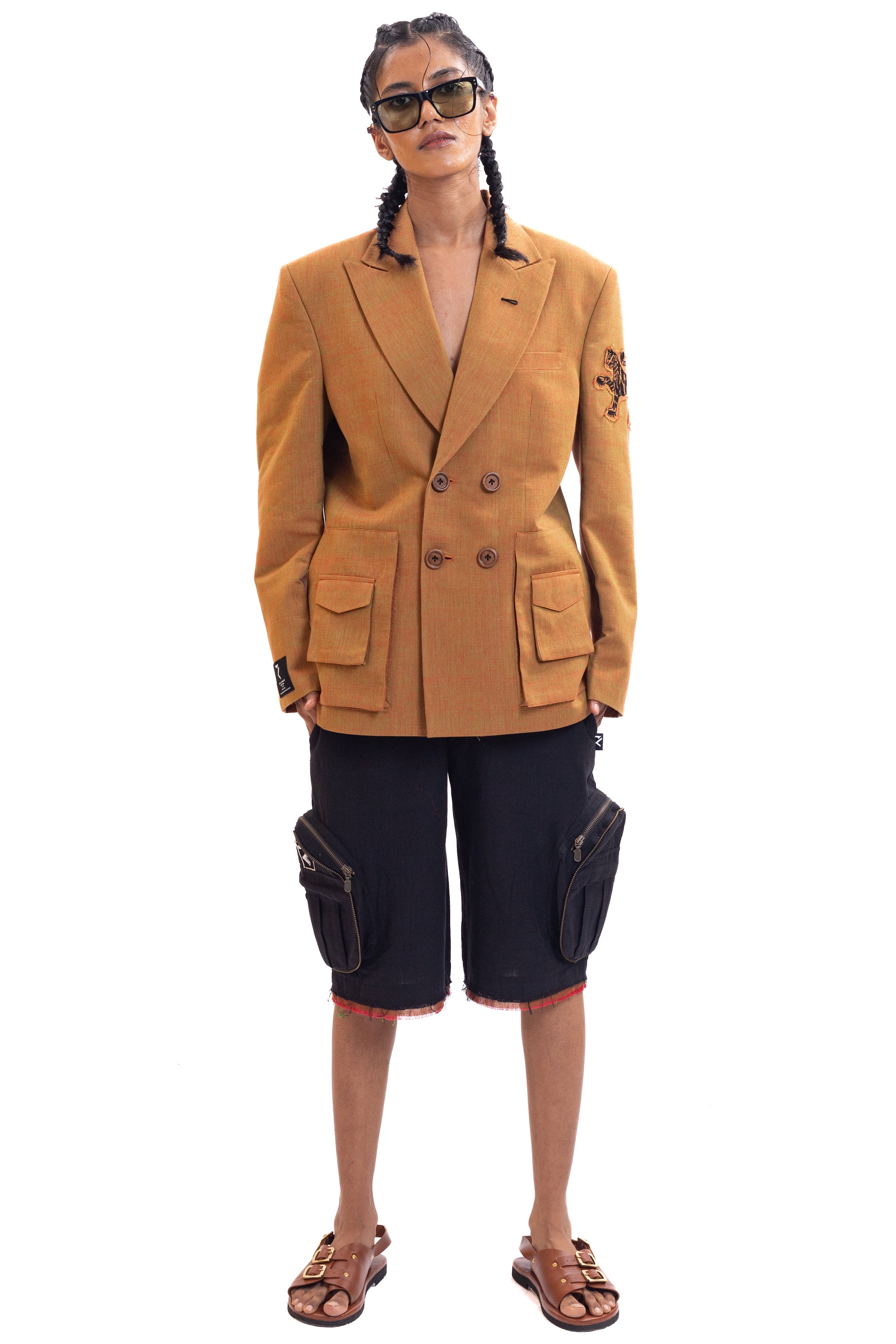 Handwoven Unisex Patchwork Blazer