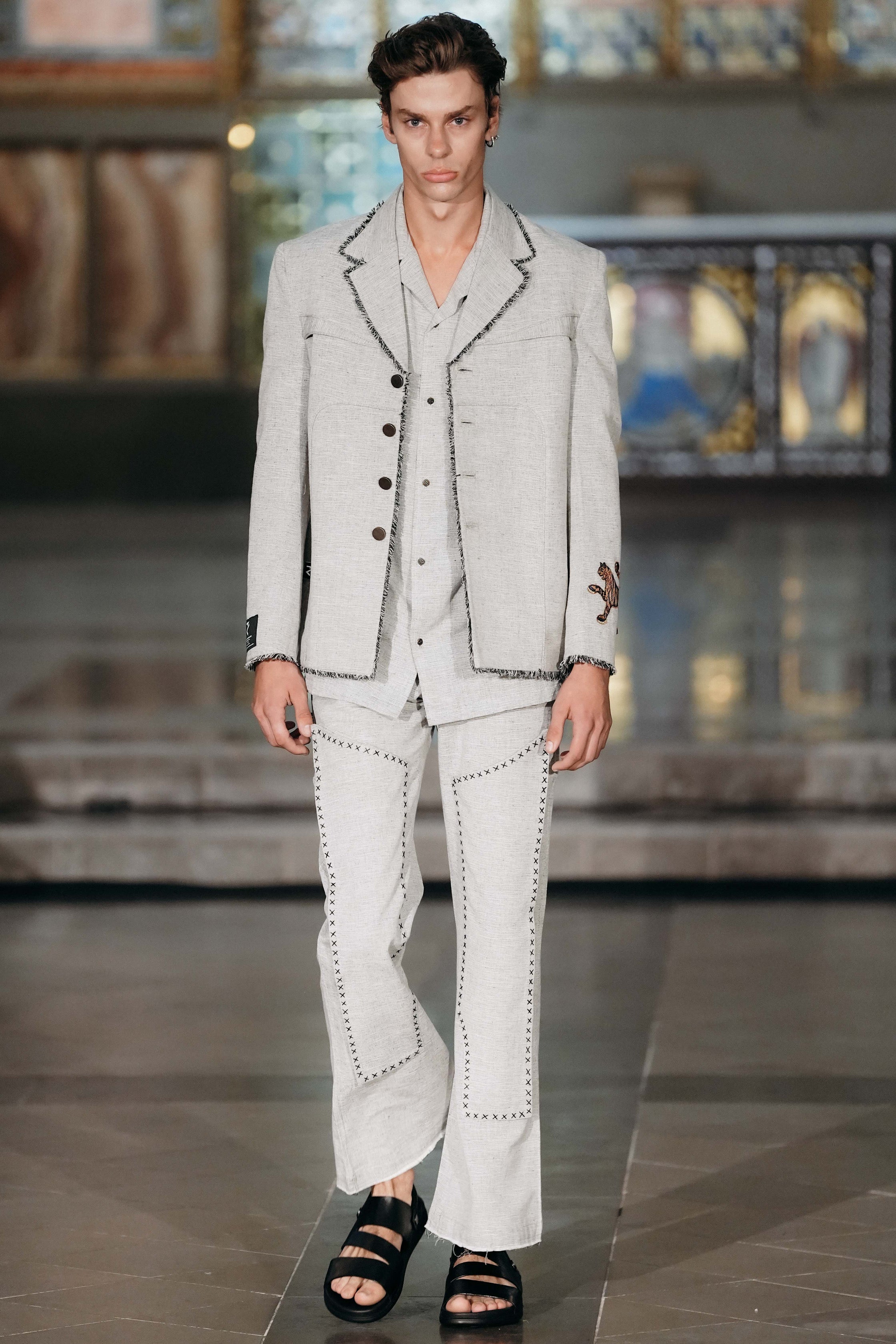 Carpenter-like handwoven pants