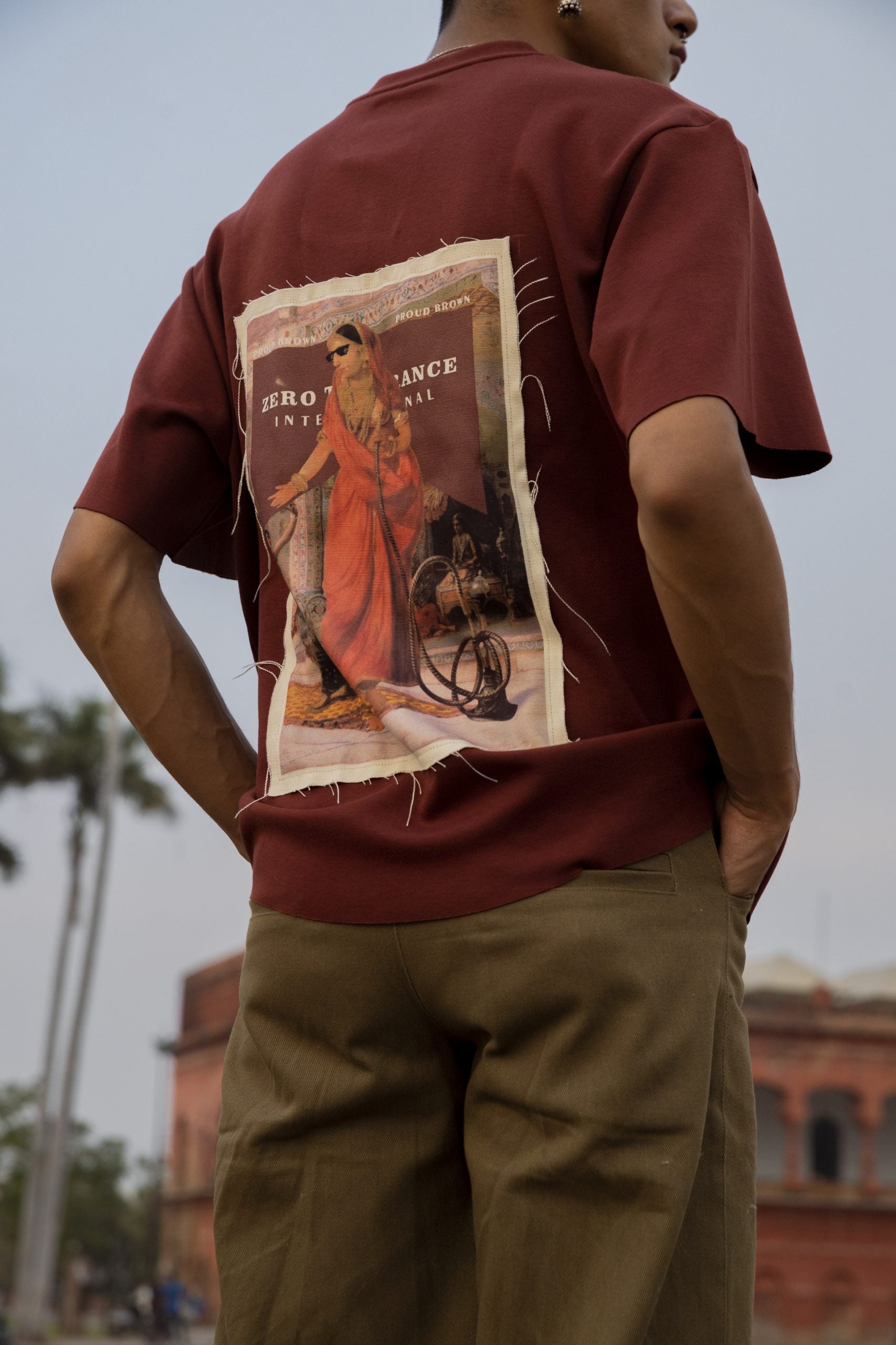 Marlboro-red oversized t-shirt