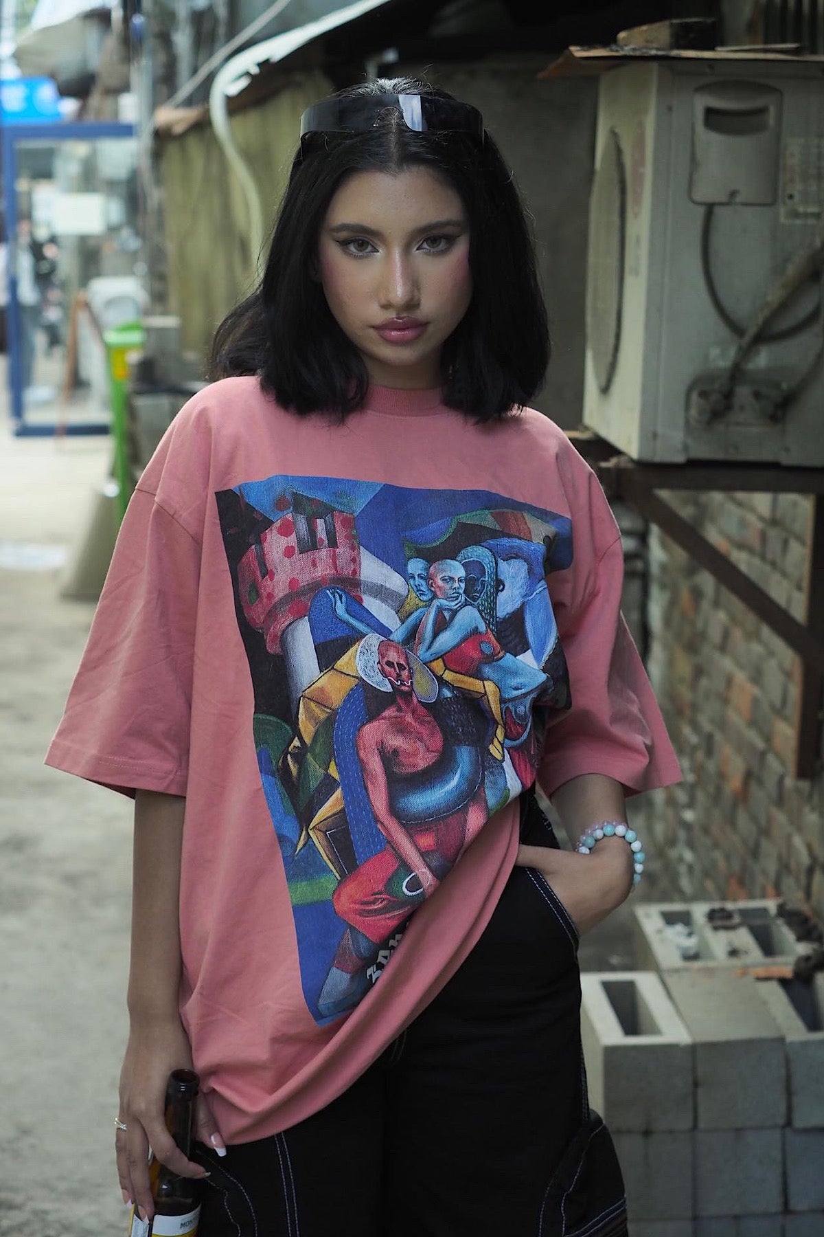 Sameera Sardana x Zero Tolerance oversized unisex t-shirt (Desert Sand)