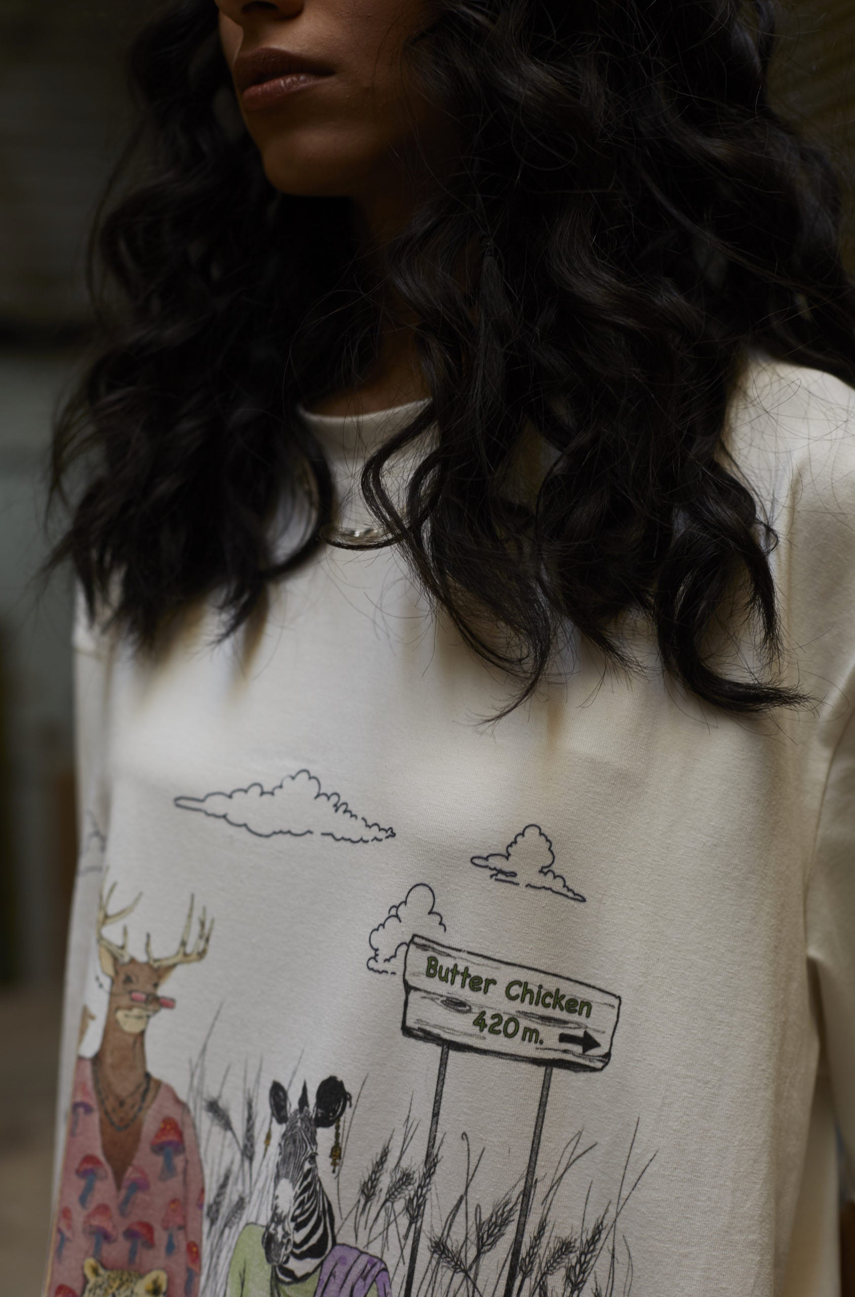 Sneakerhead cropped length t-shirt